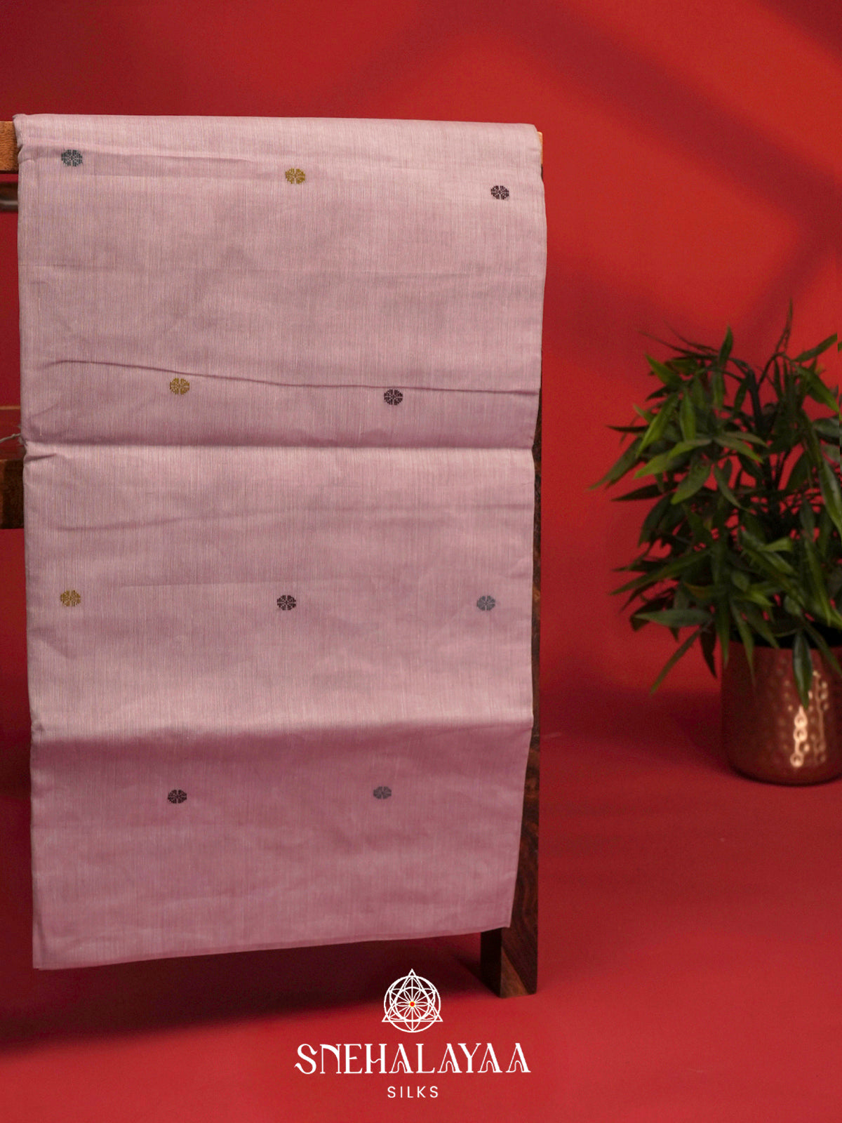 Mauve Bengal Cotton Saree