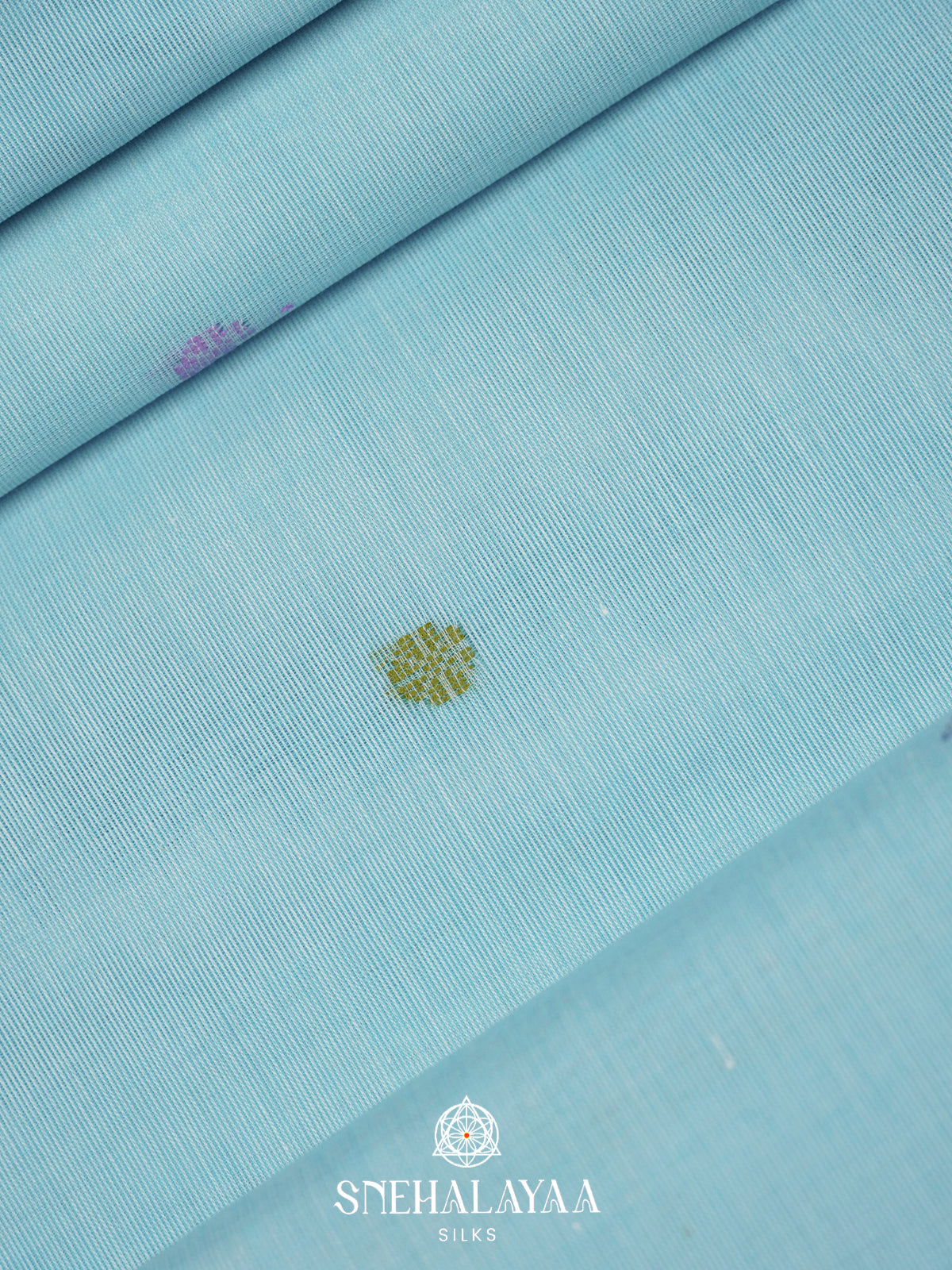Sky Blue Bengal Cotton Saree