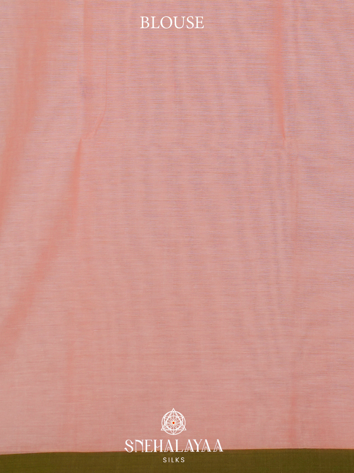 Peach Bengal Cotton Saree