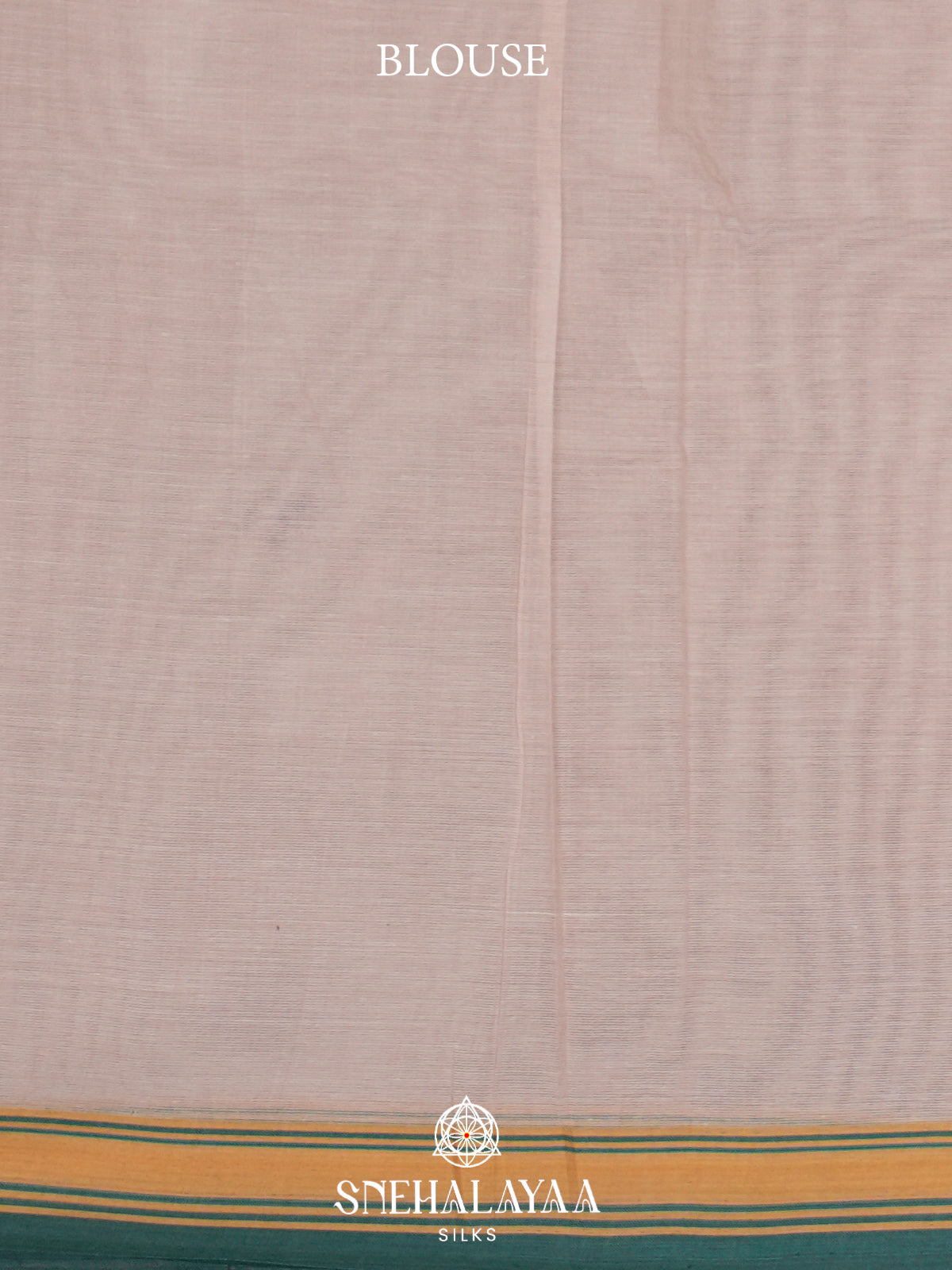 Peach Bengal Cotton Saree