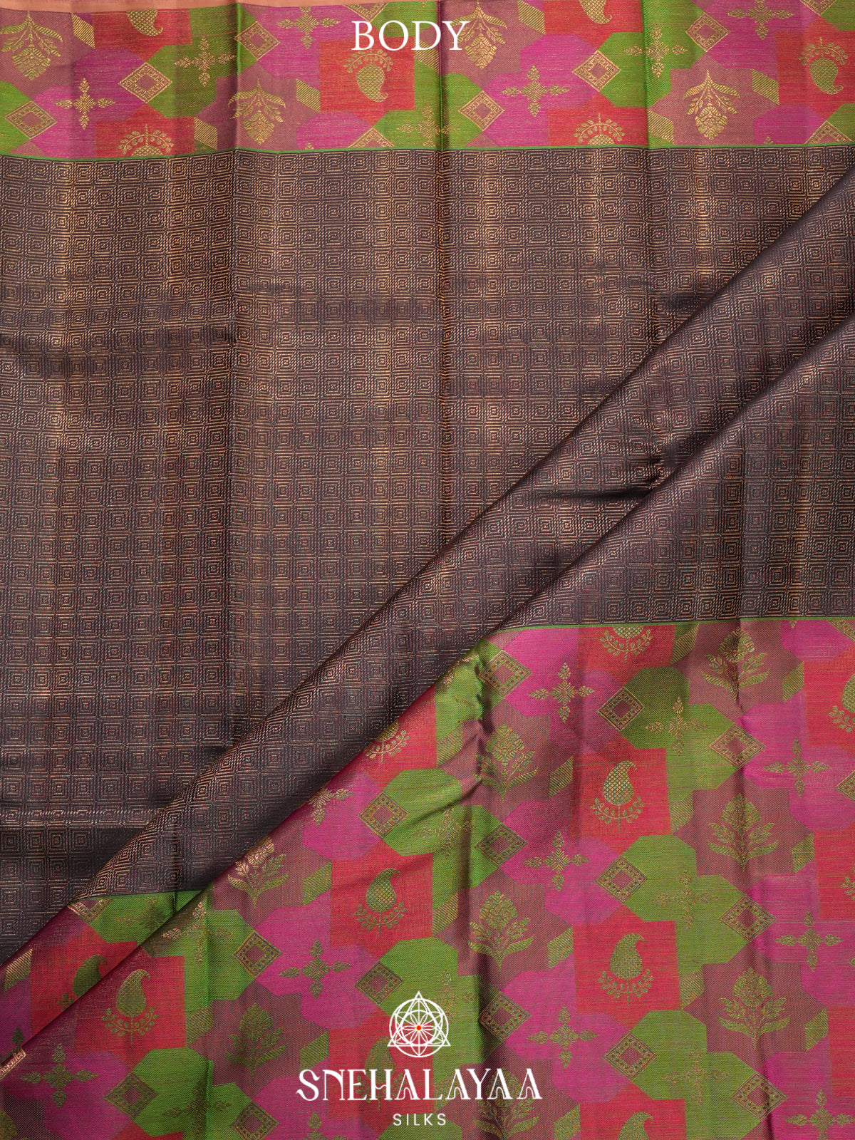Coffee Brown Kanjivaram Silk Saree