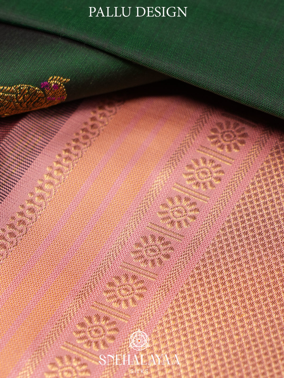 Forest Green Kanjivaram Silk Saree