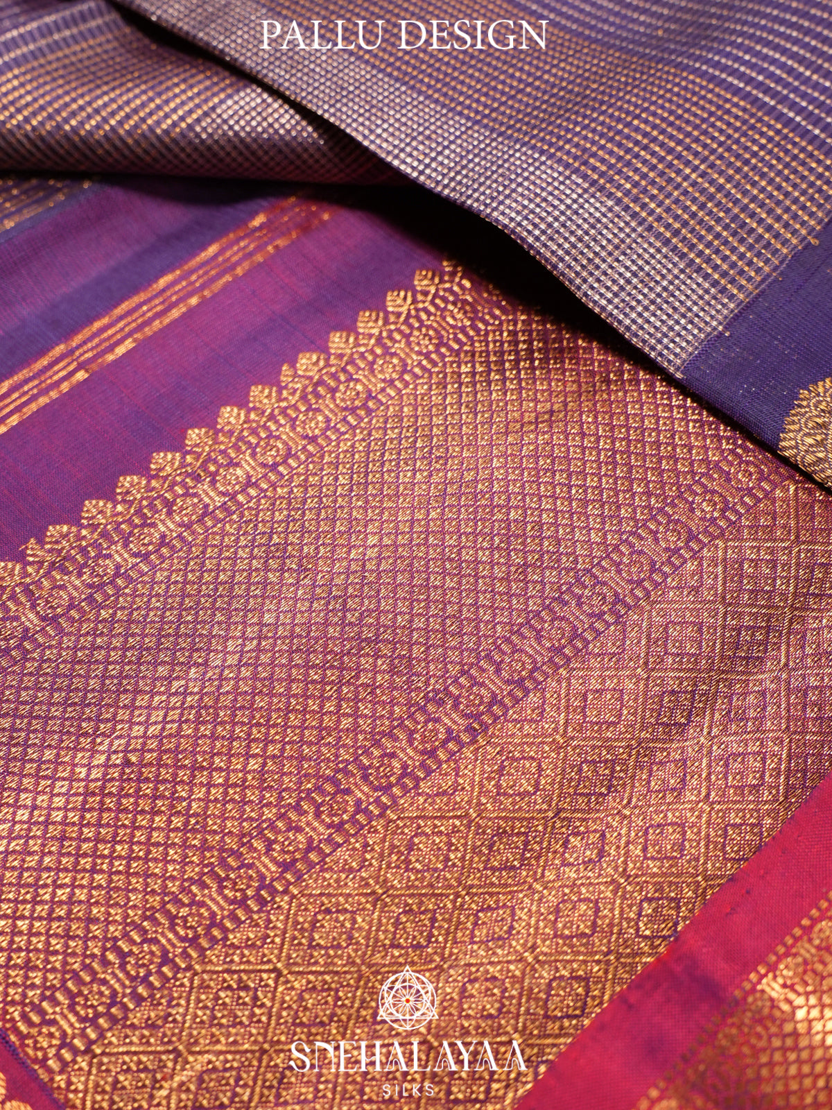 Purple Kanjivaram Silk Saree