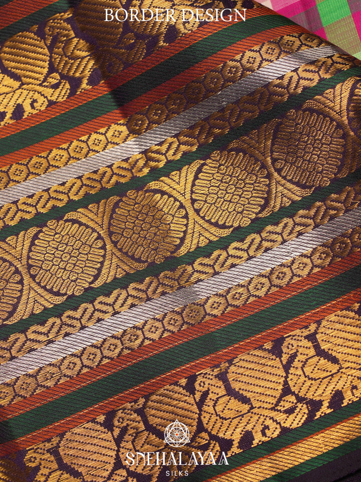 Multicolour Kanjivaram Silk Saree