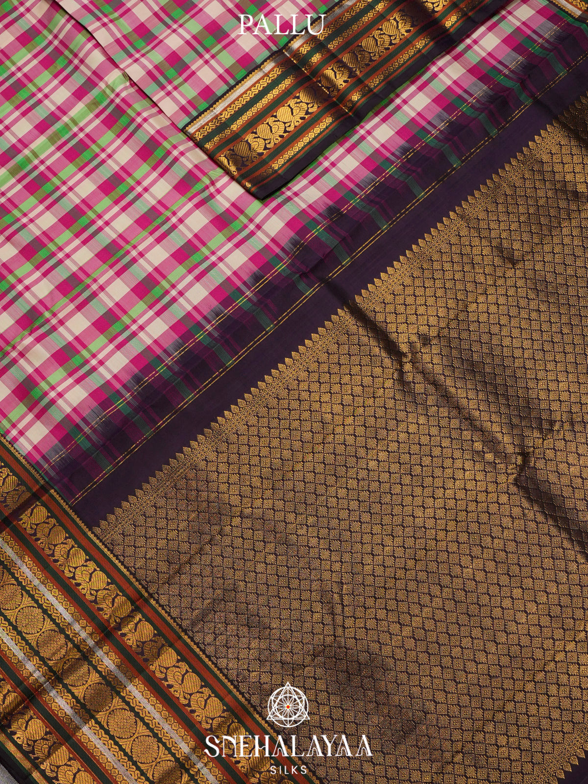 Multicolour Kanjivaram Silk Saree