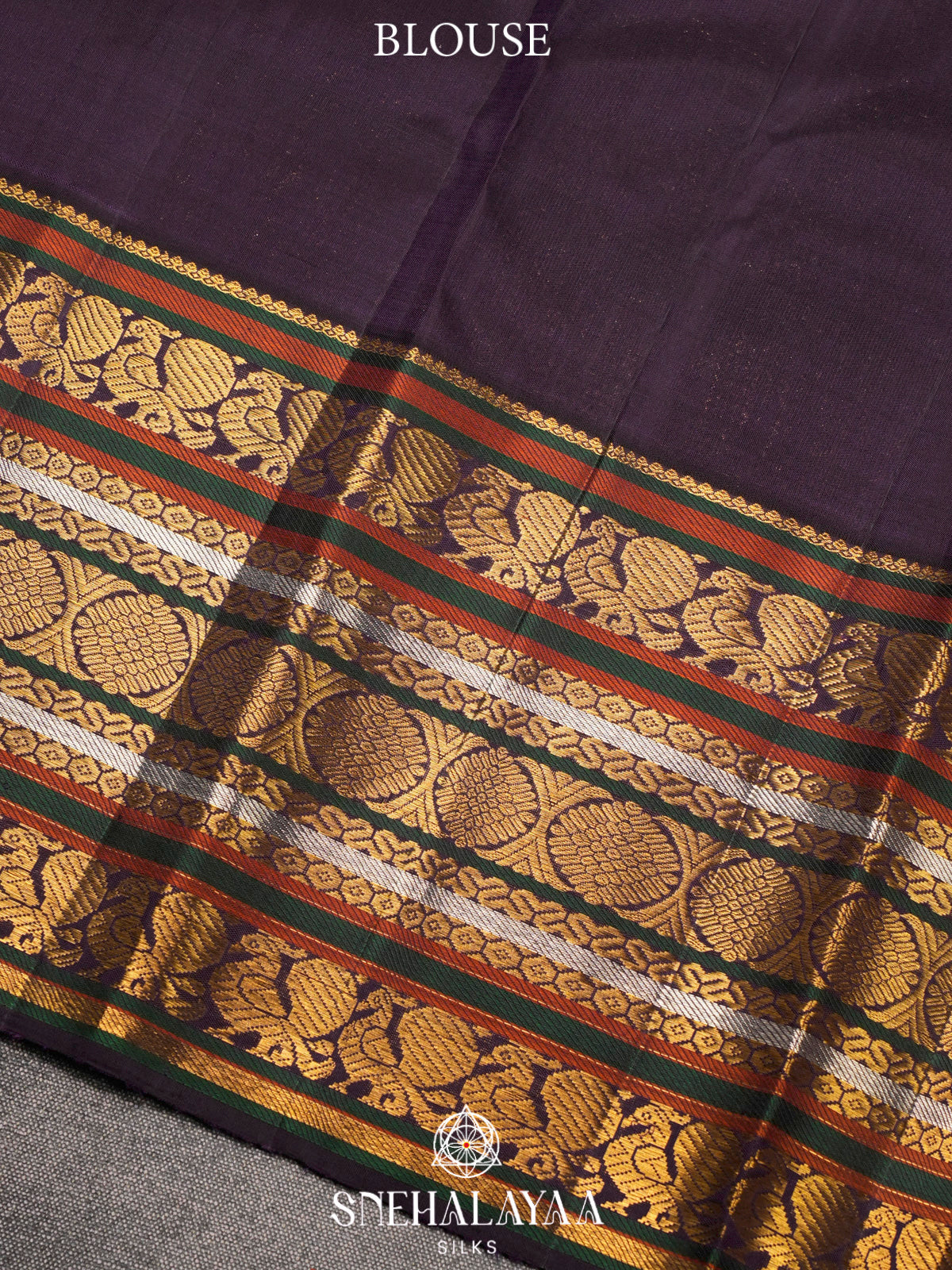 Multicolour Kanjivaram Silk Saree