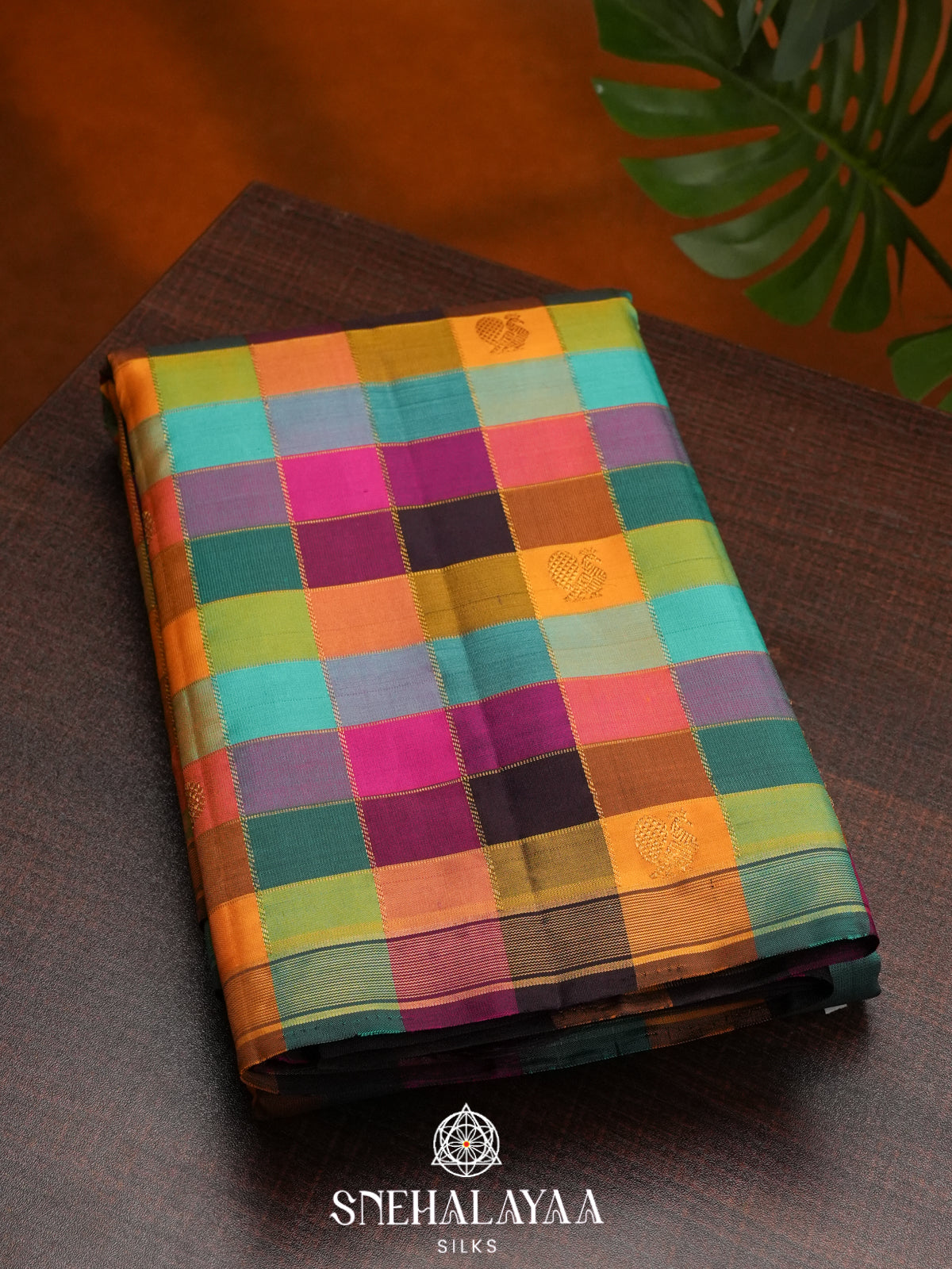 Multicolour Kanjivaram Silk Saree