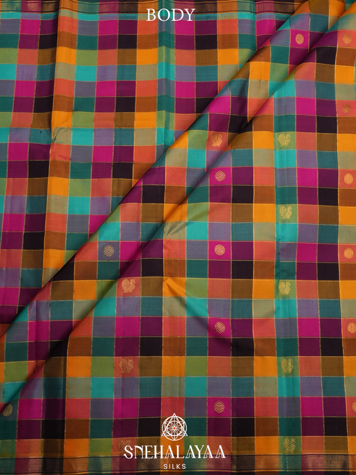 Multicolour Kanjivaram Silk Saree