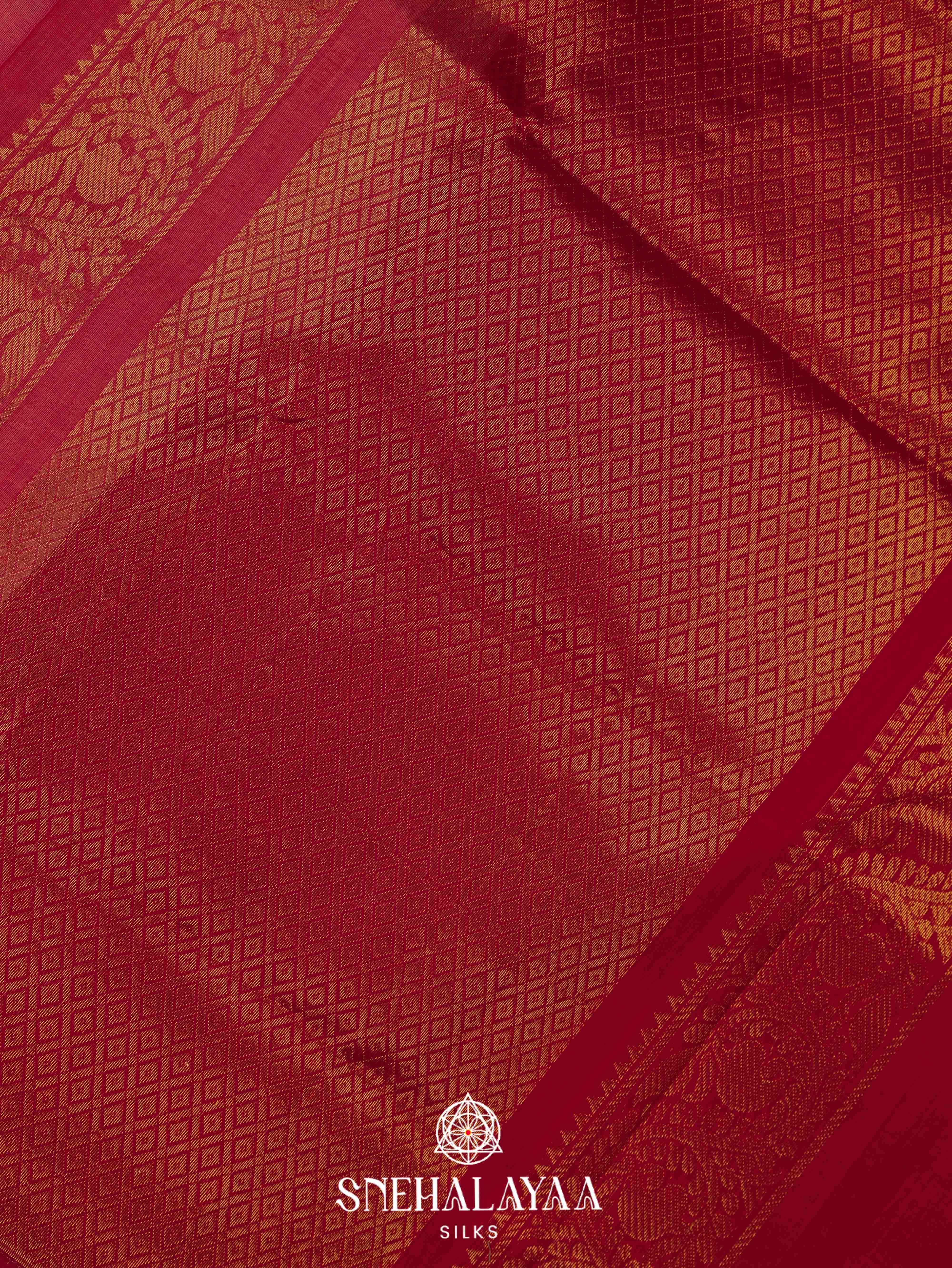 Cream Silk Cotton Saree