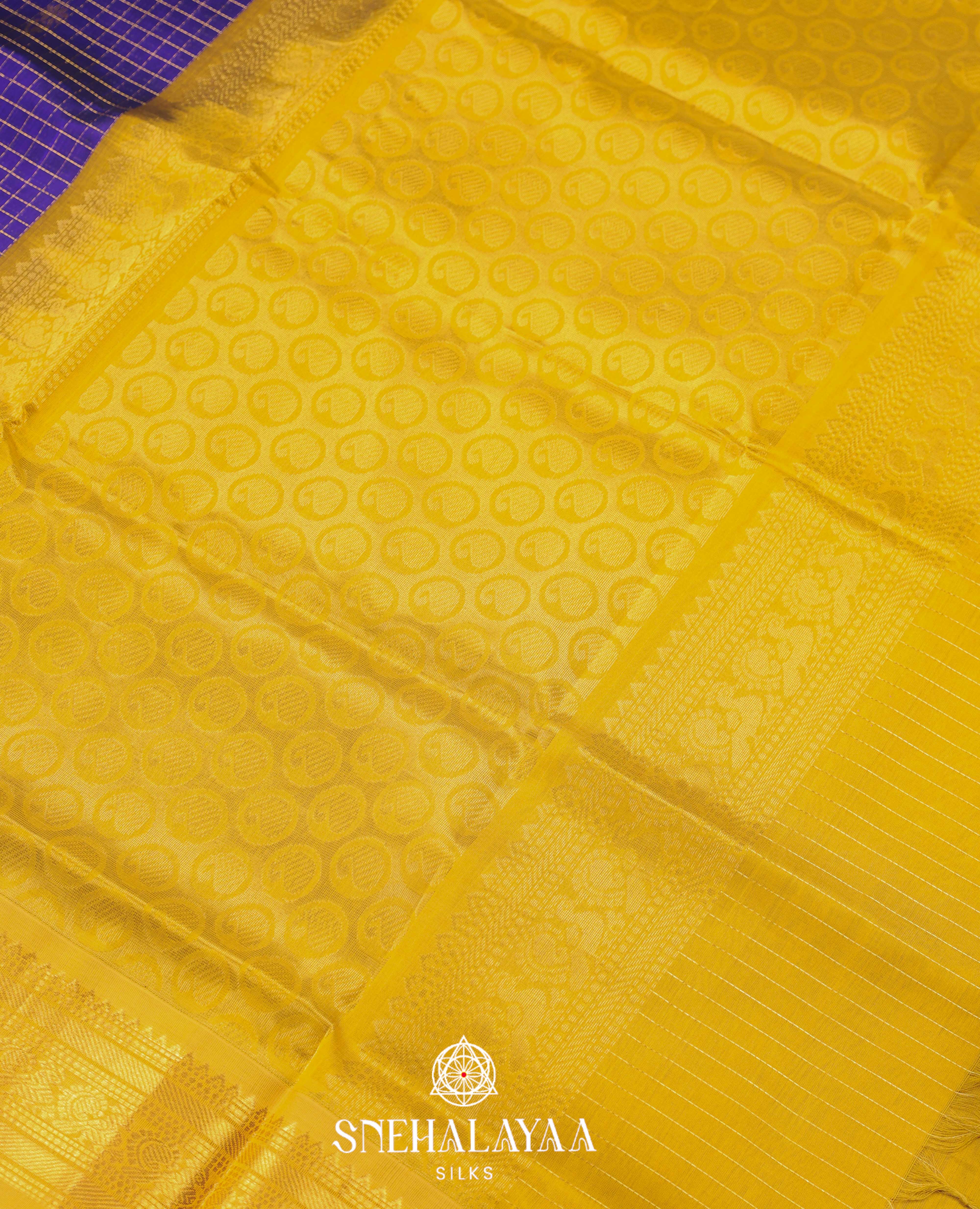 Purple Silk Cotton Saree