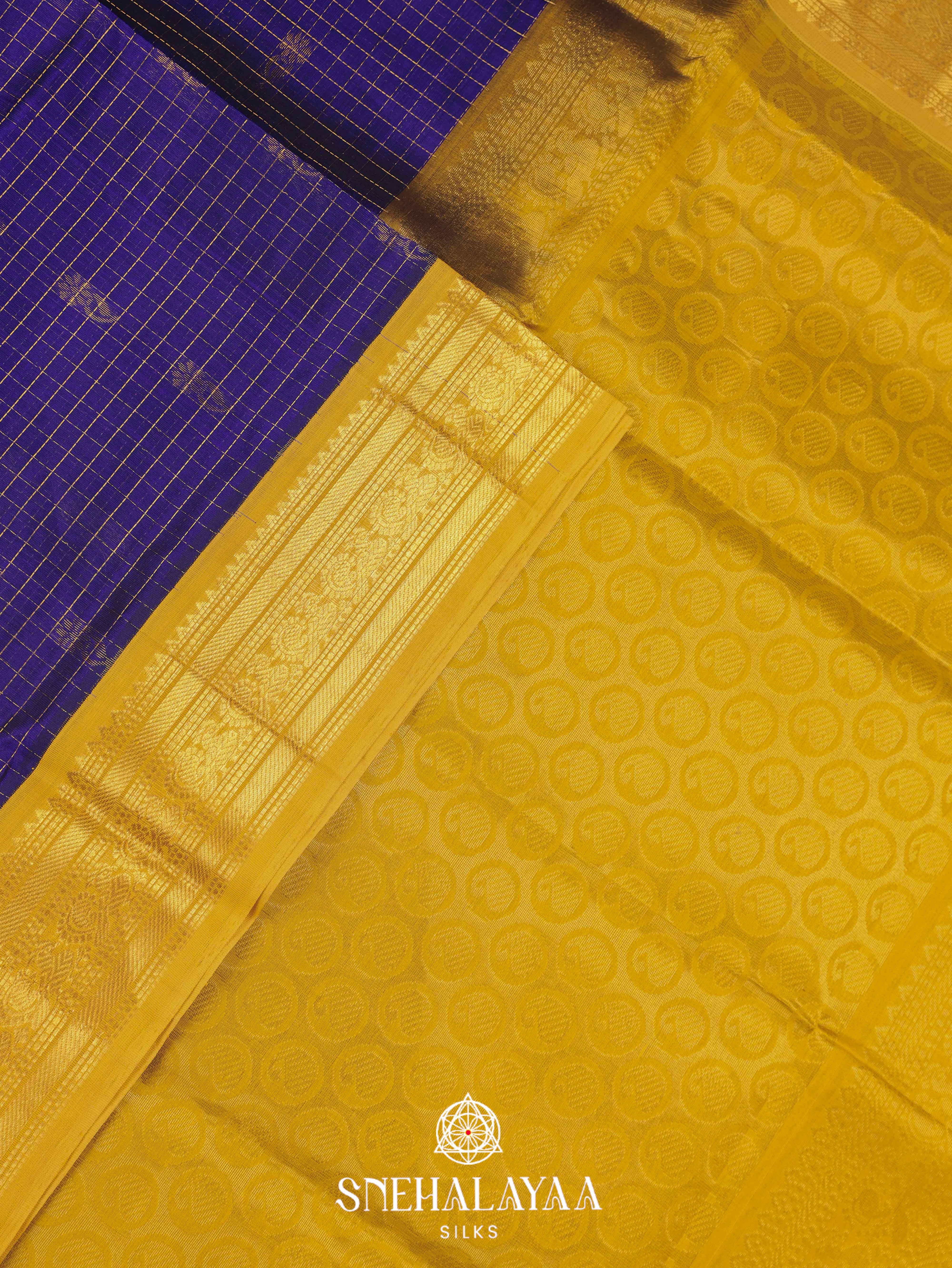 Purple Silk Cotton Saree