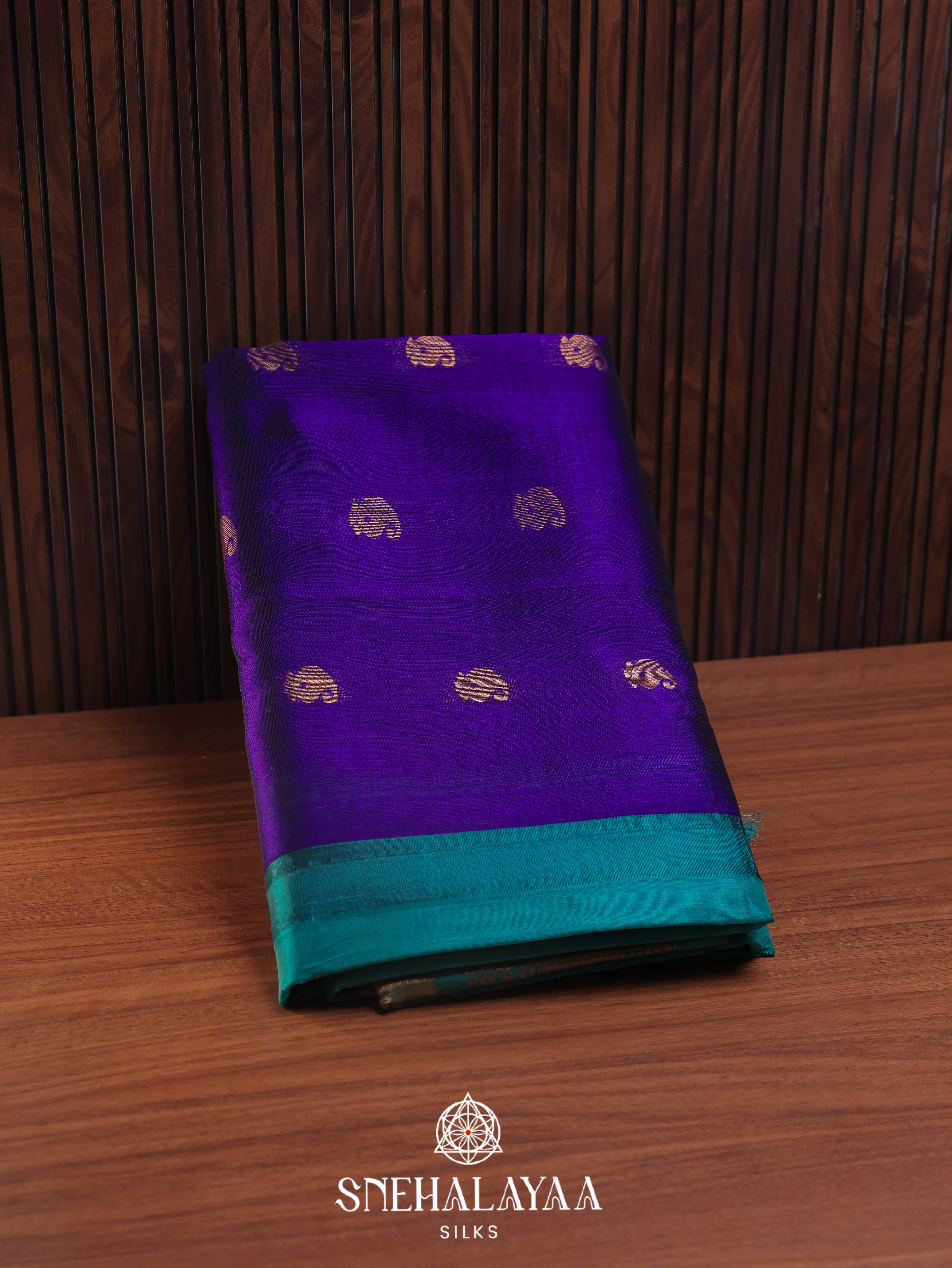 Purple Silk Cotton Saree