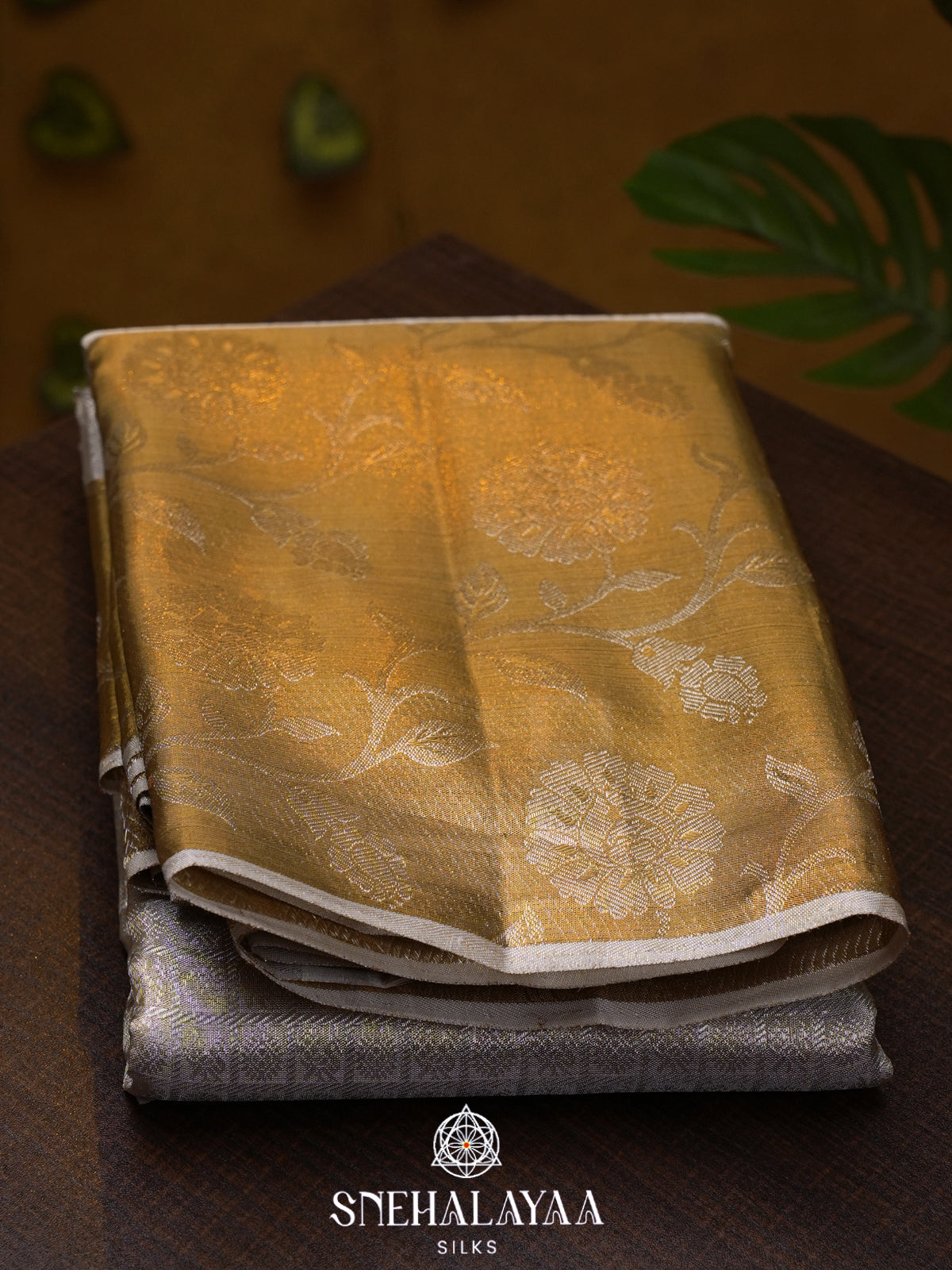 Silver Kanjivaram Silk Saree