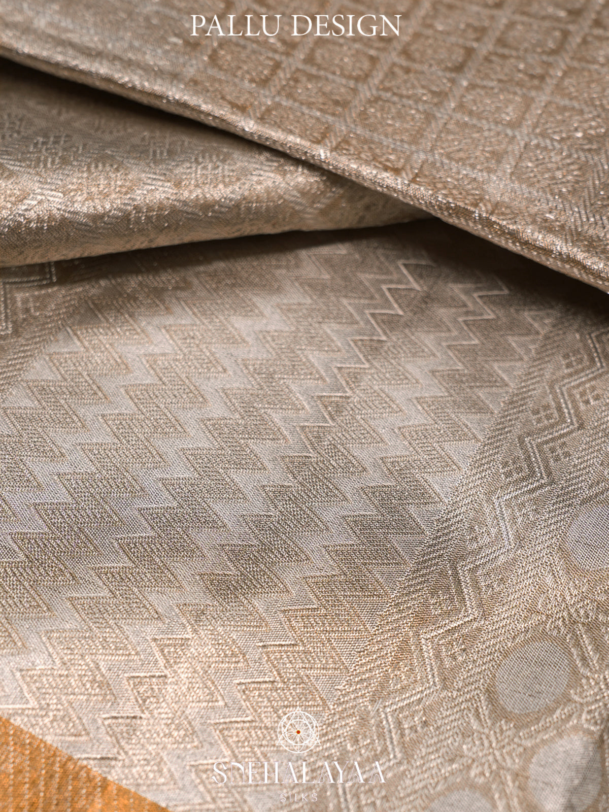 Silver Kanjivaram Silk Saree