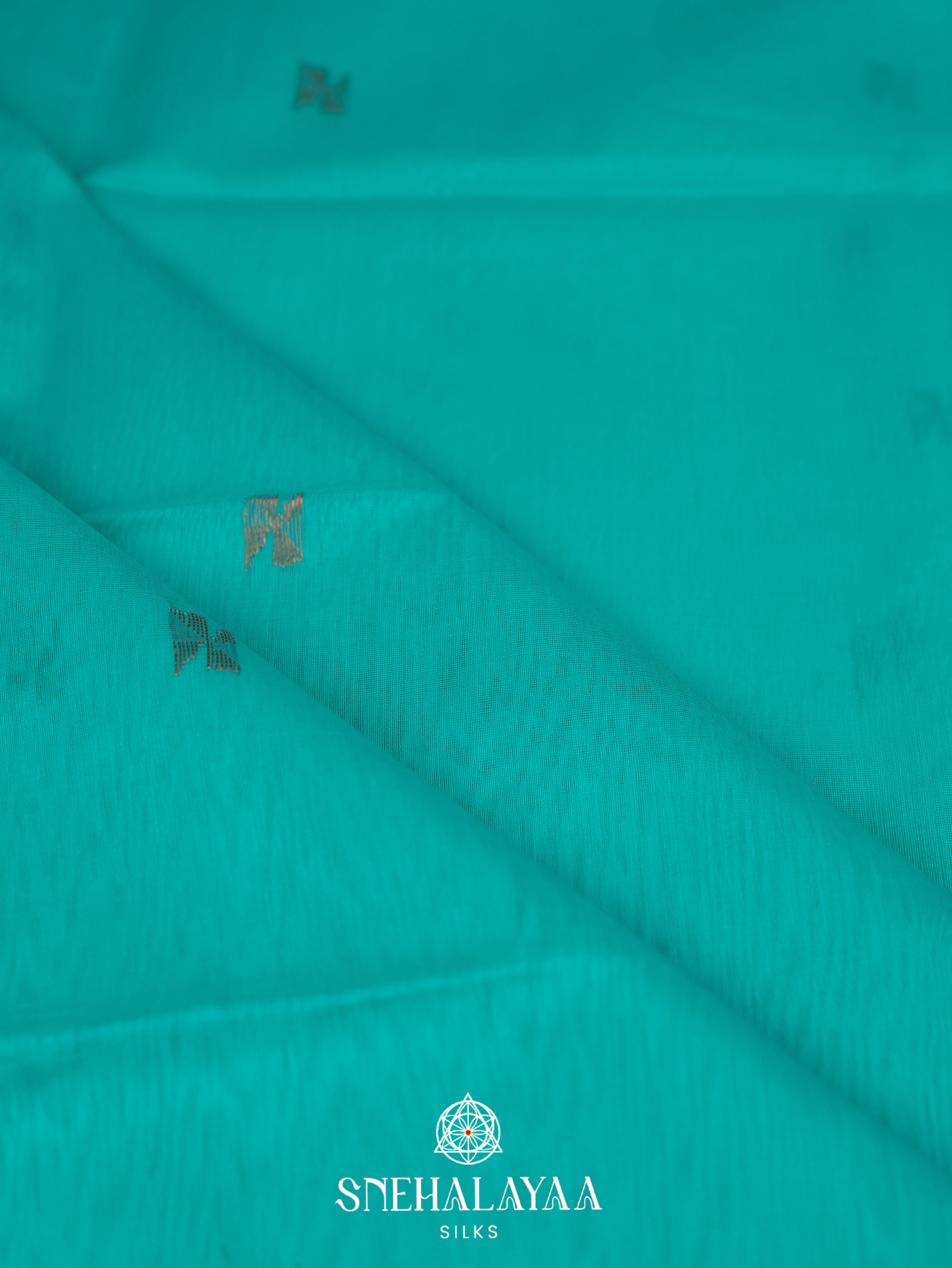 Teal Blue Maheshwari Silk Cotton Saree
