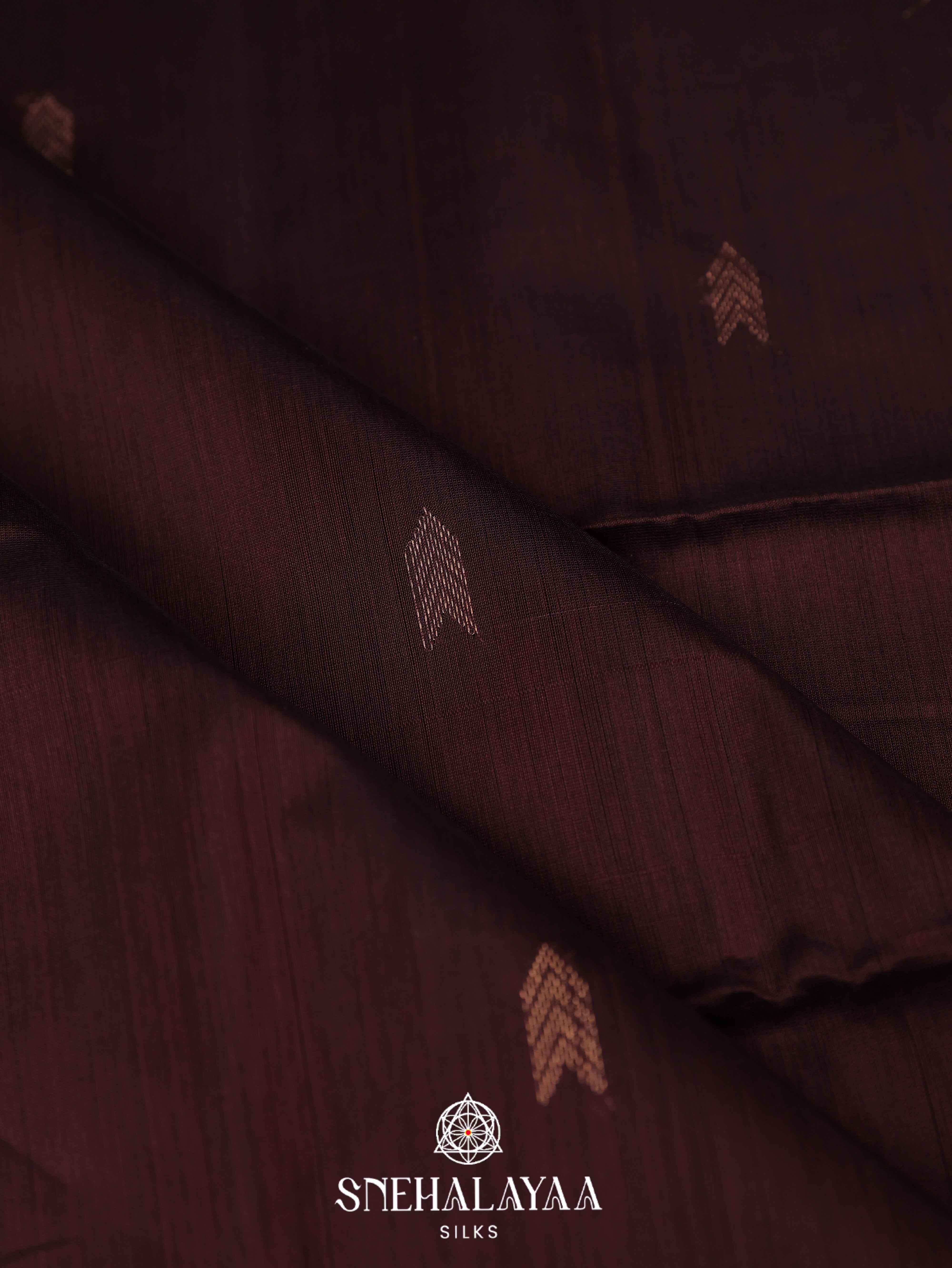 Coffee Brown Maheshwari Silk Cotton Saree