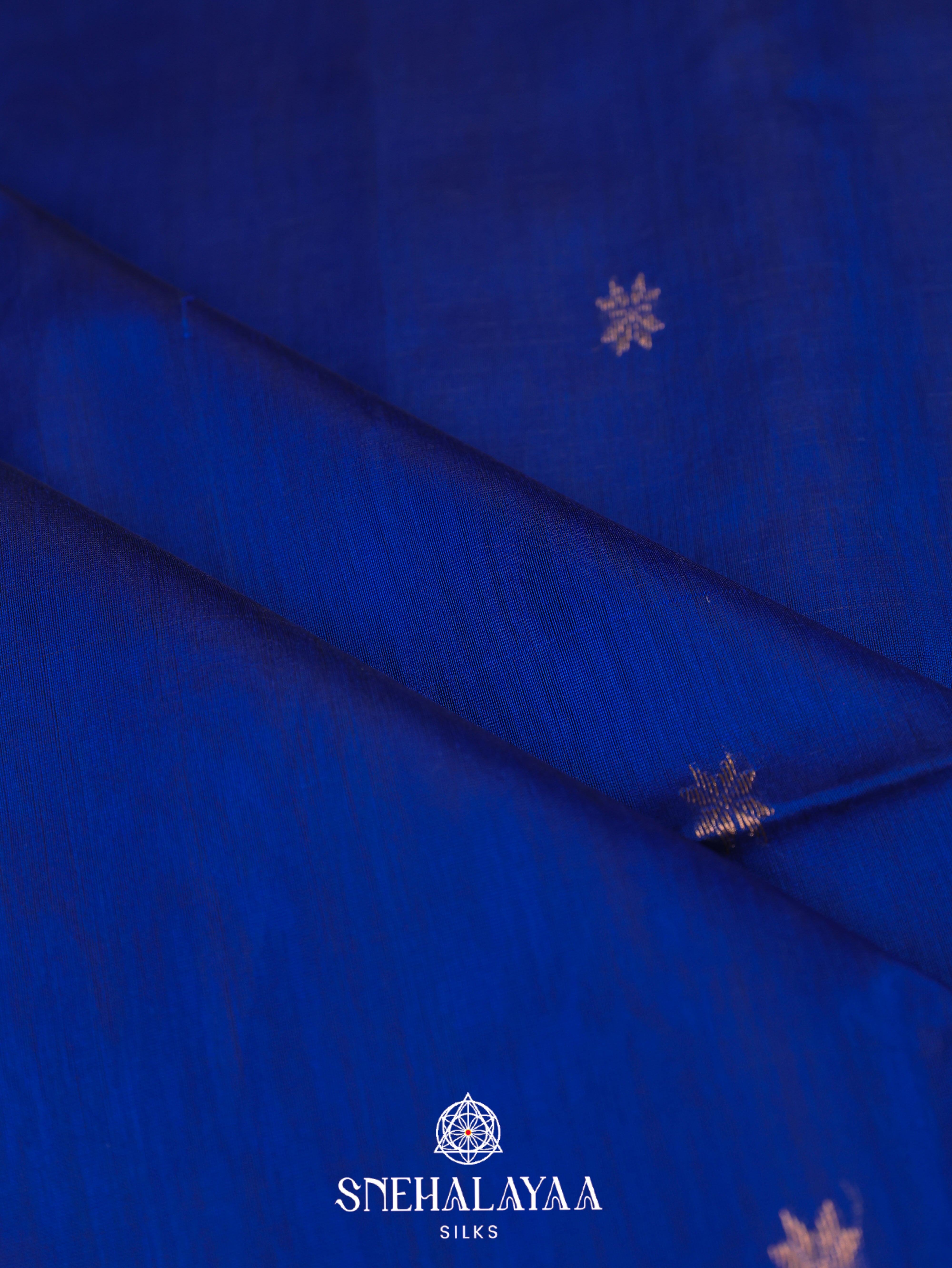Blue Maheshwari Silk Cotton Saree