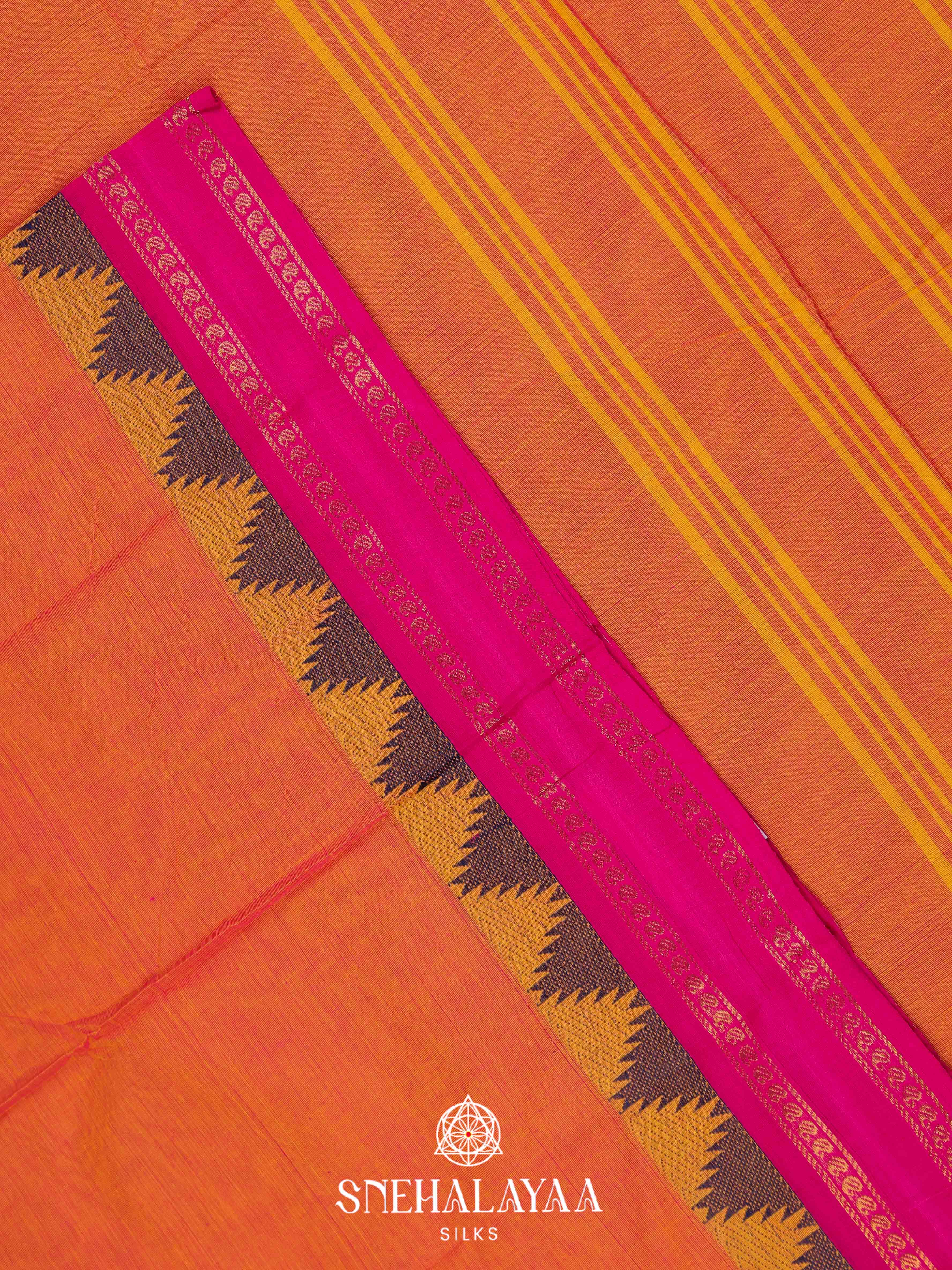 Maroon Chettinad Cotton Saree