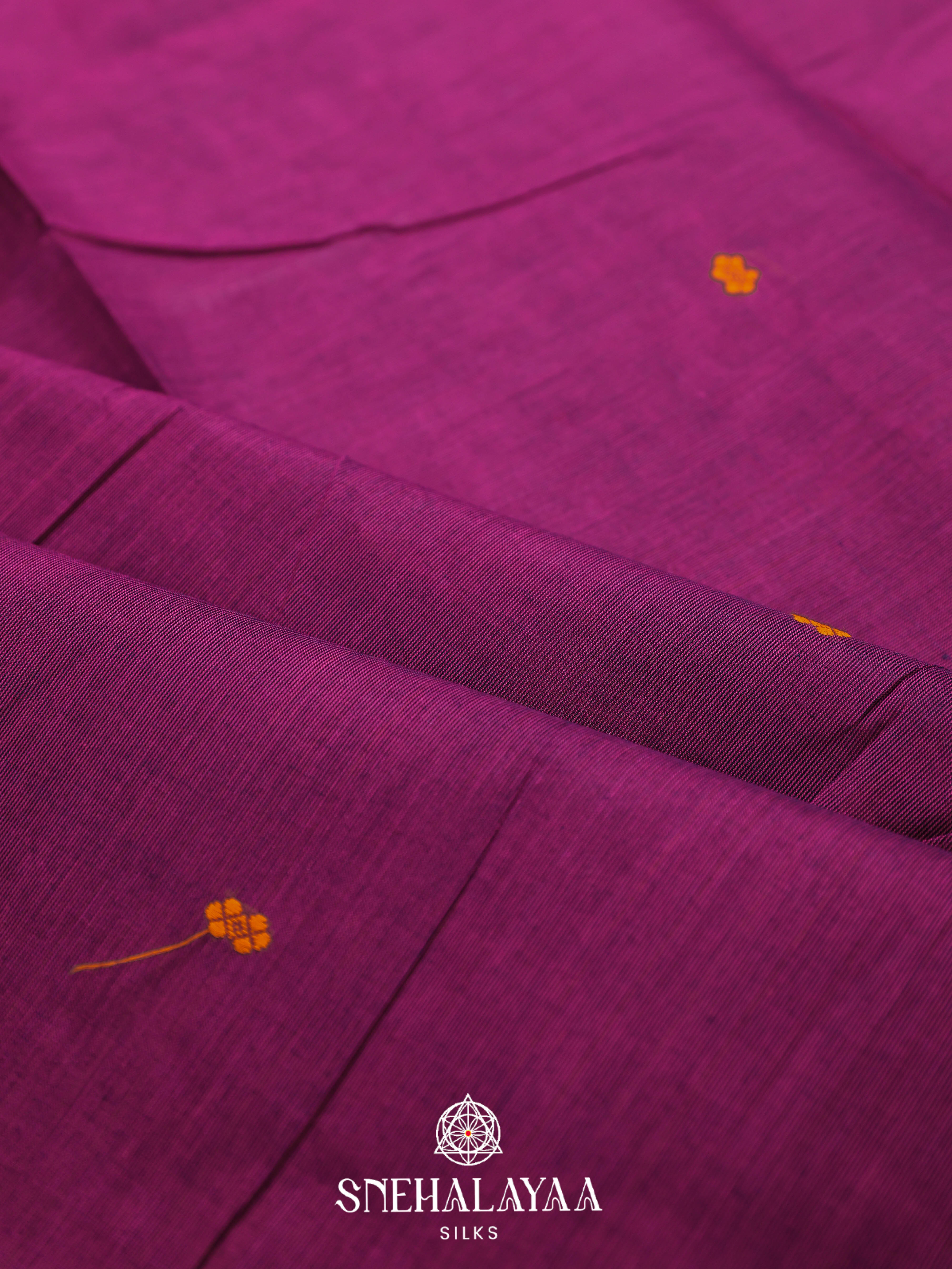 Purple Kanchi Cotton Saree