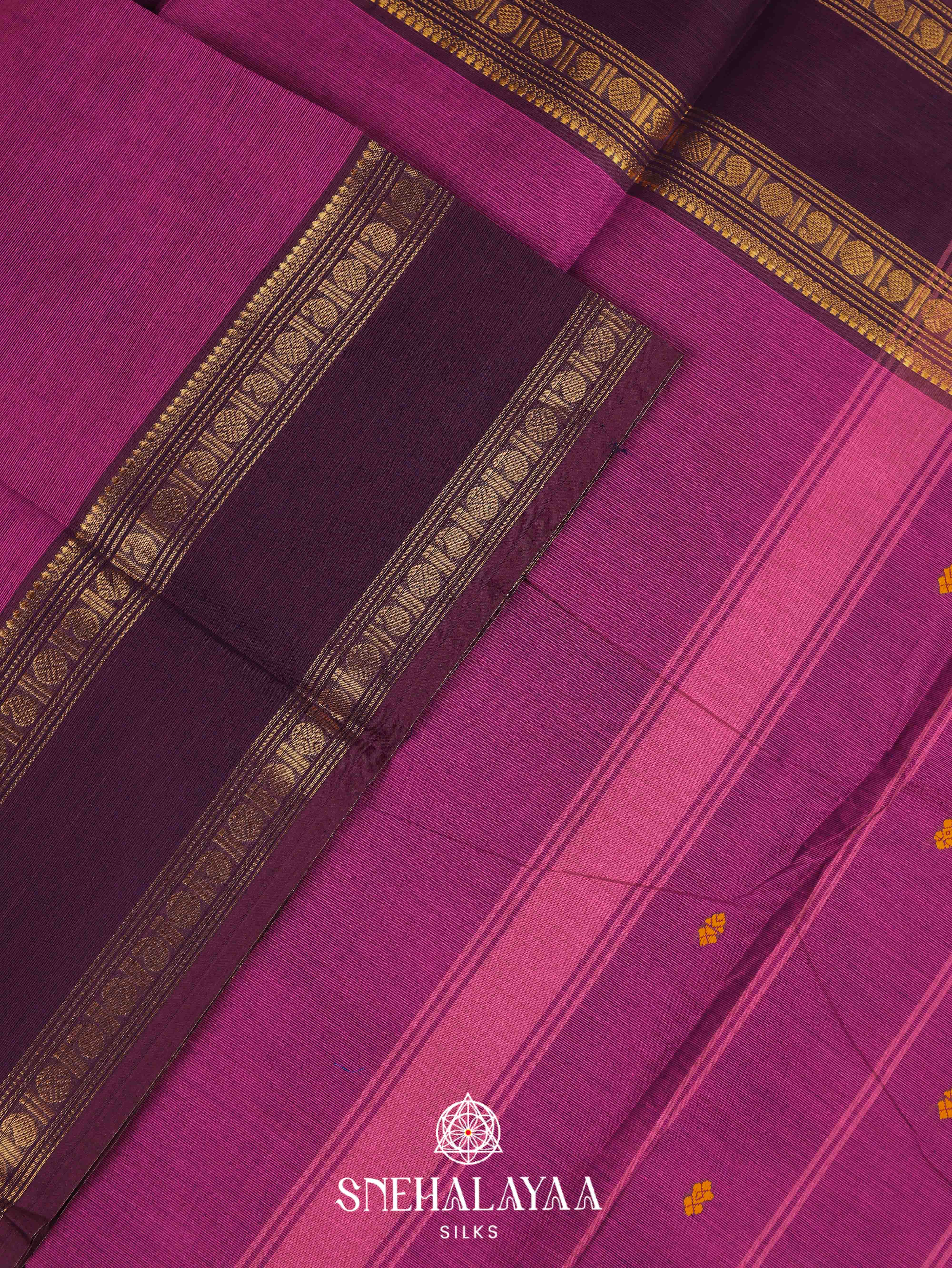 Purple Kanchi Cotton Saree