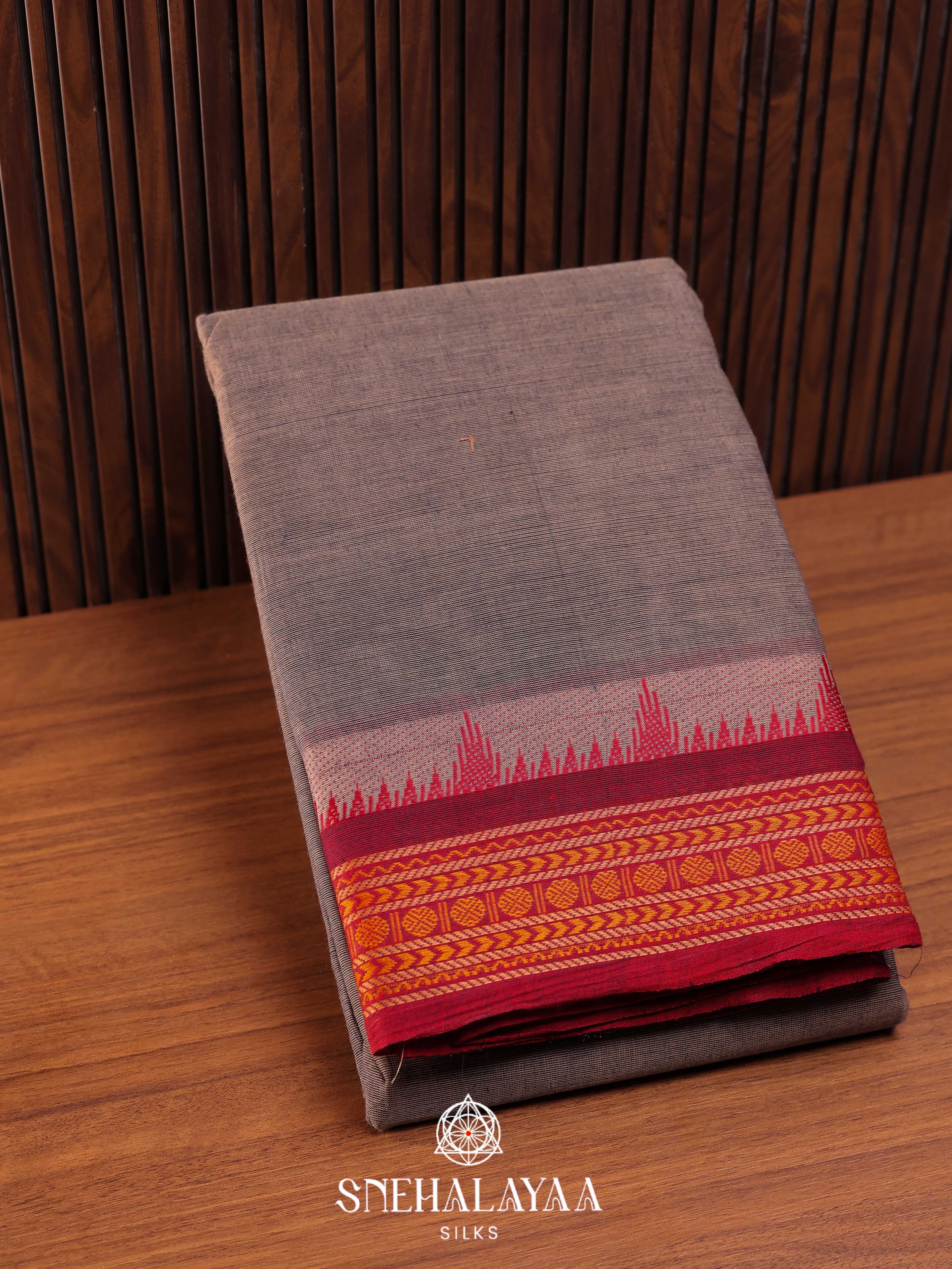 Blue Chettinad Cotton Saree