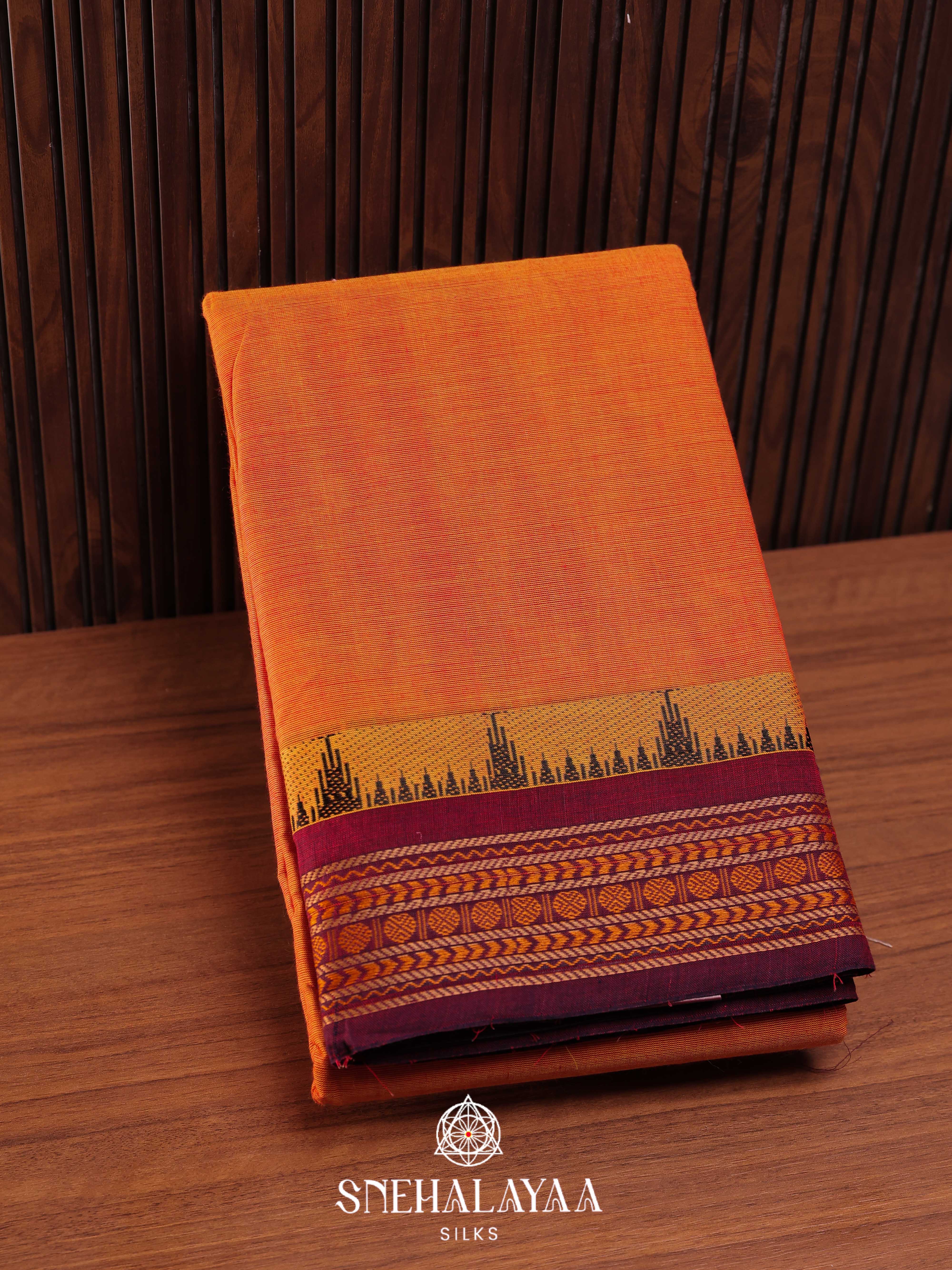 Greenish Grey  Chettinad Cotton Saree