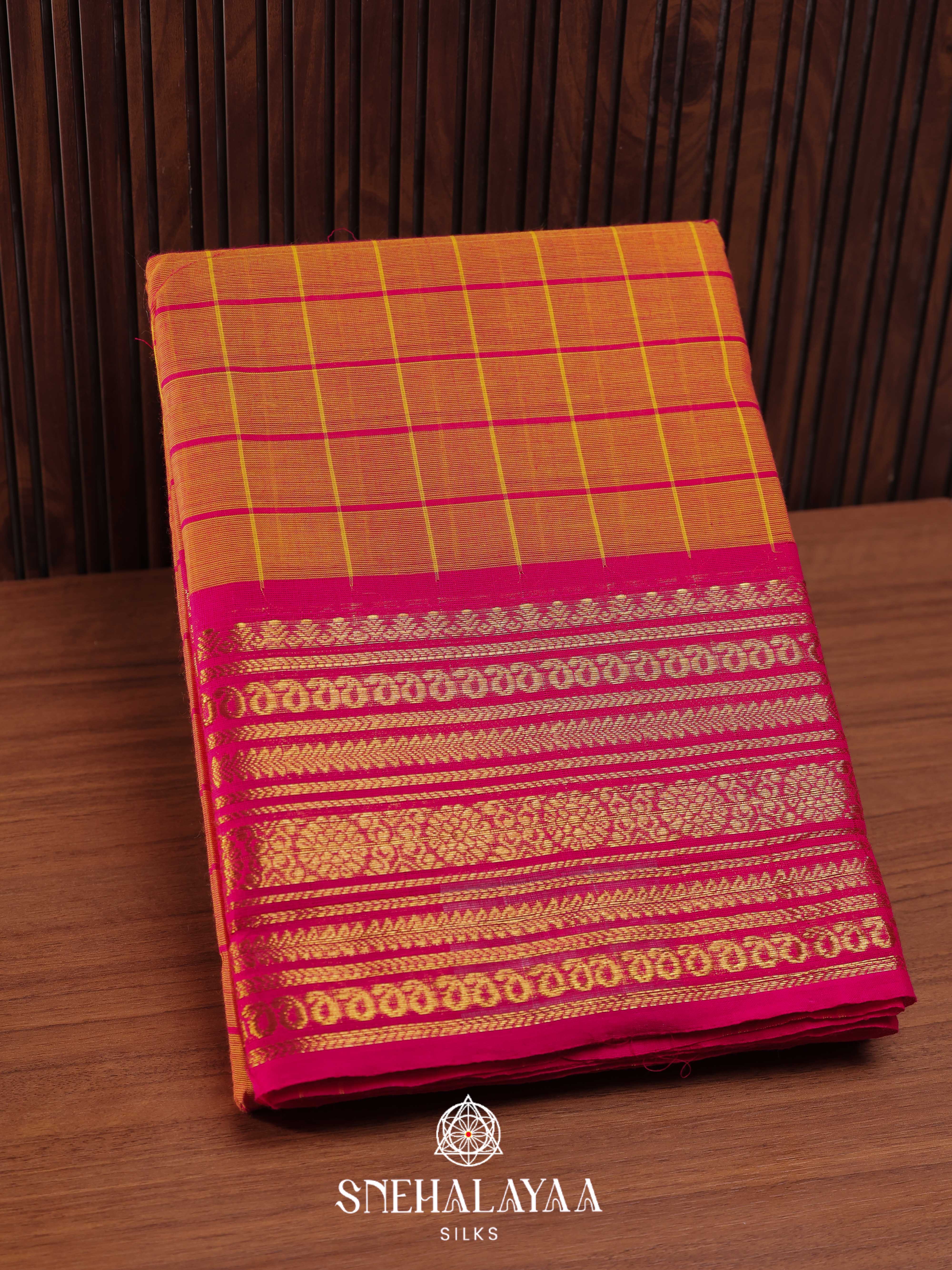 Blue Chettinad Cotton Saree