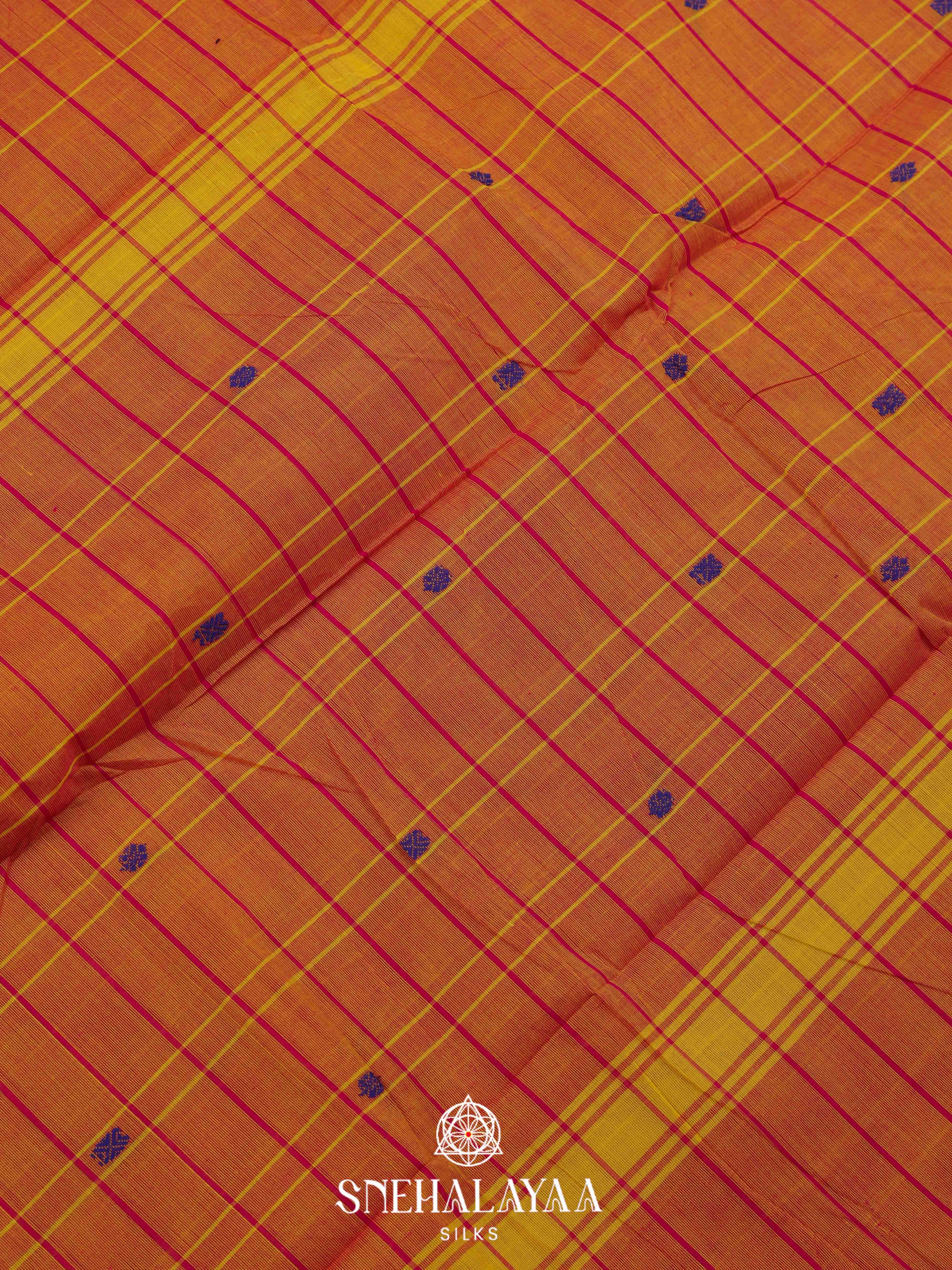 Blue Chettinad Cotton Saree