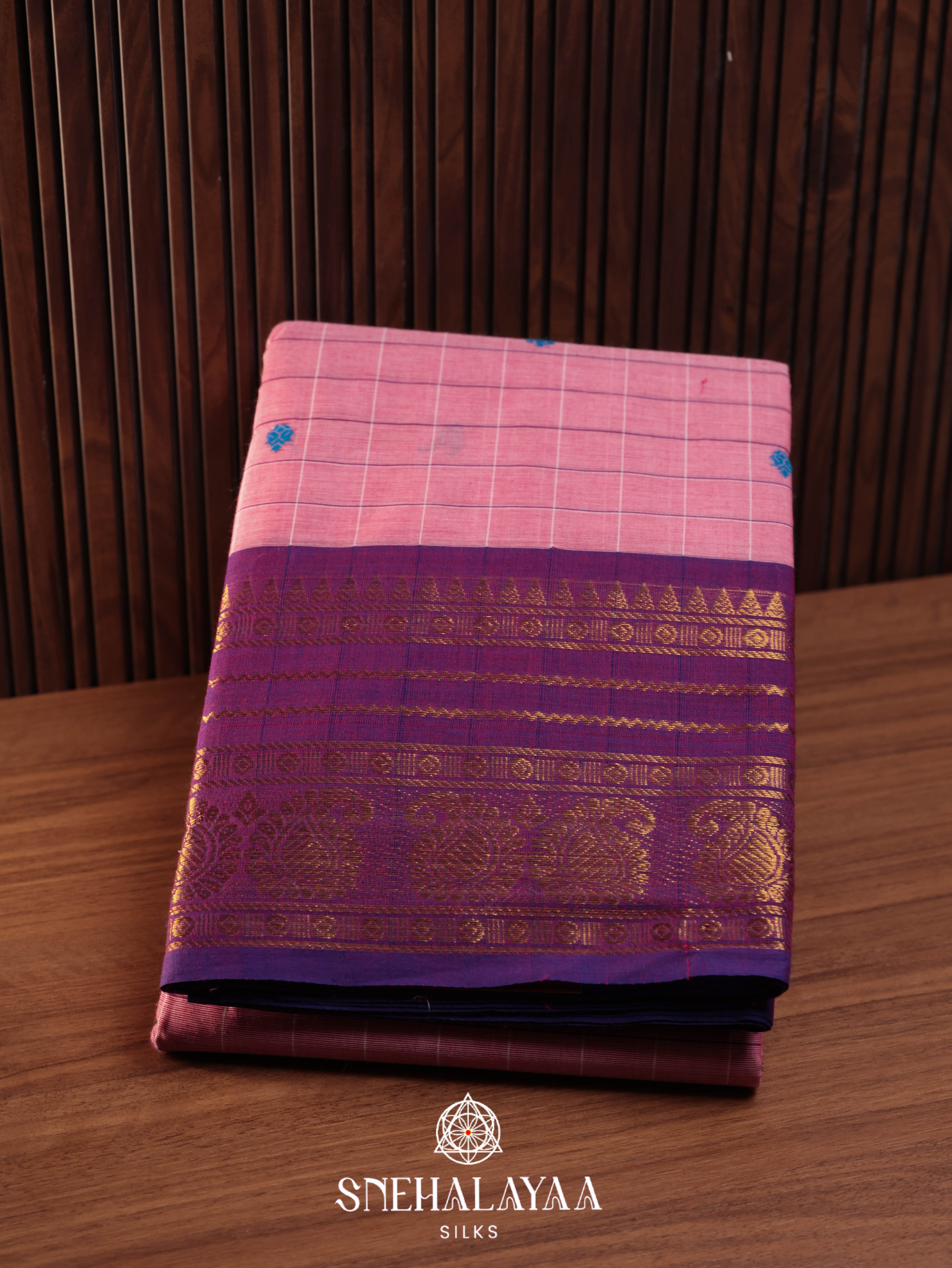Beige Chettinad Cotton Saree