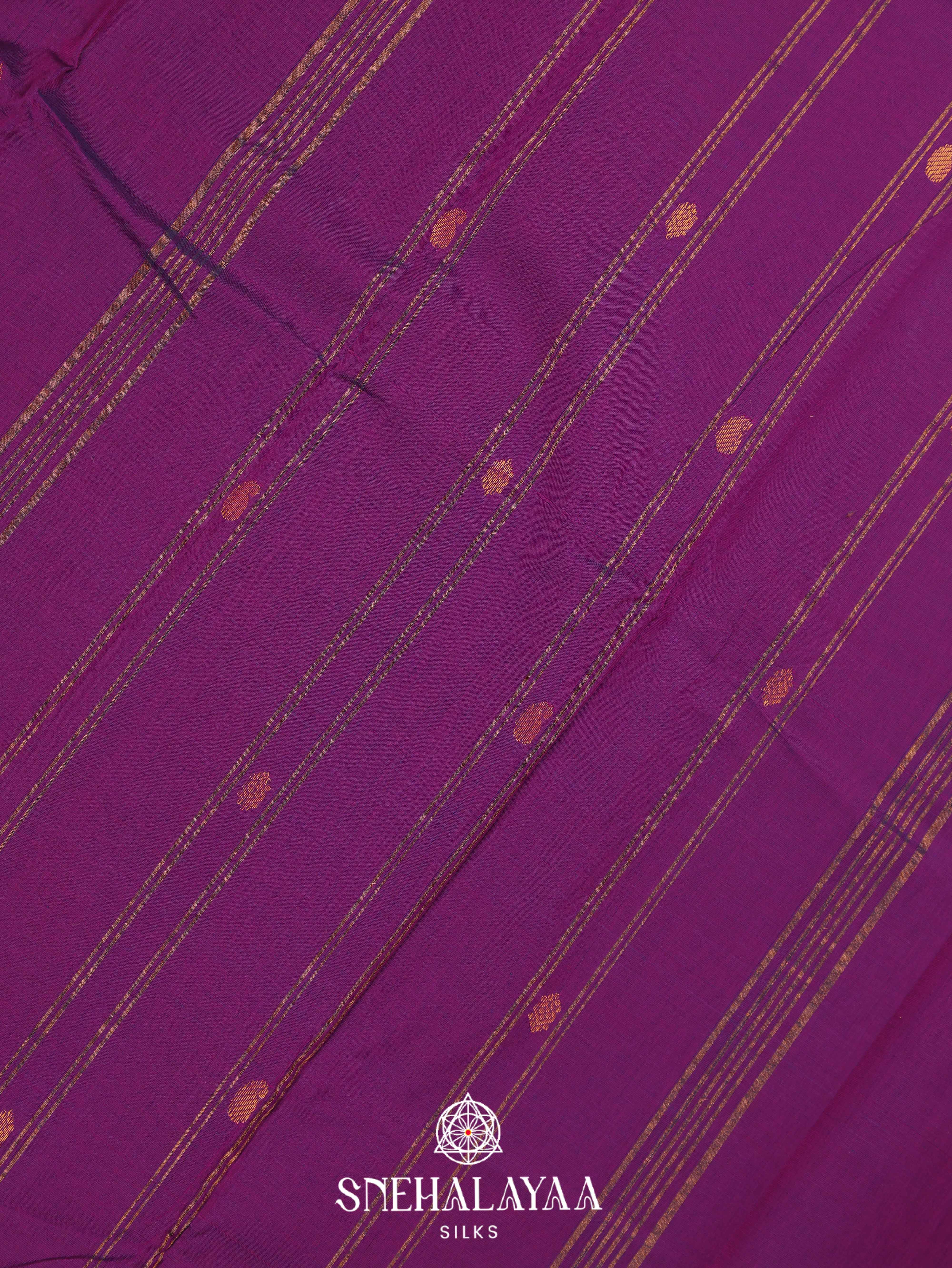 Purple Kanchi Cotton Saree