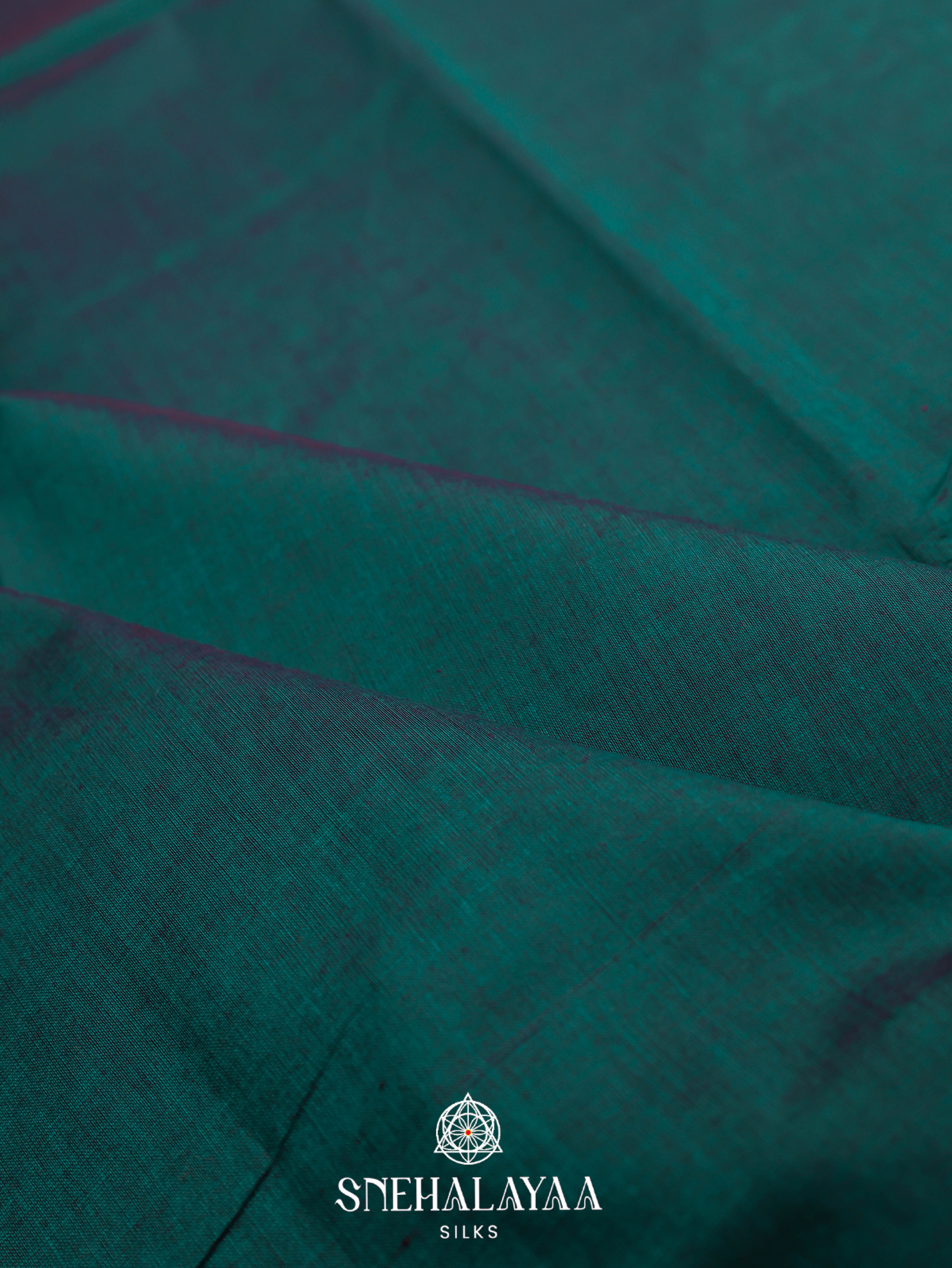 Sea Green Kanchi Cotton Saree