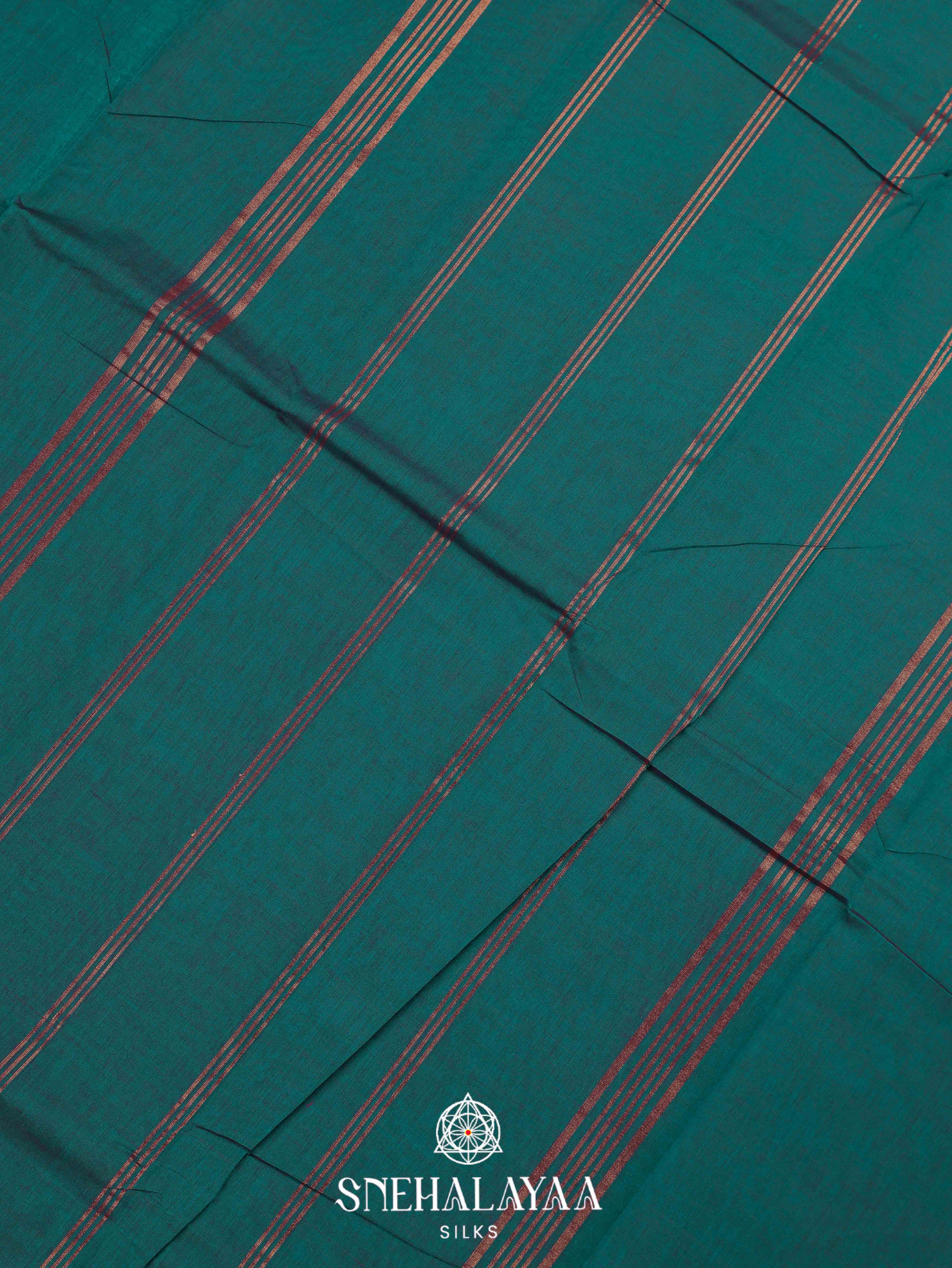 Sea Green Kanchi Cotton Saree