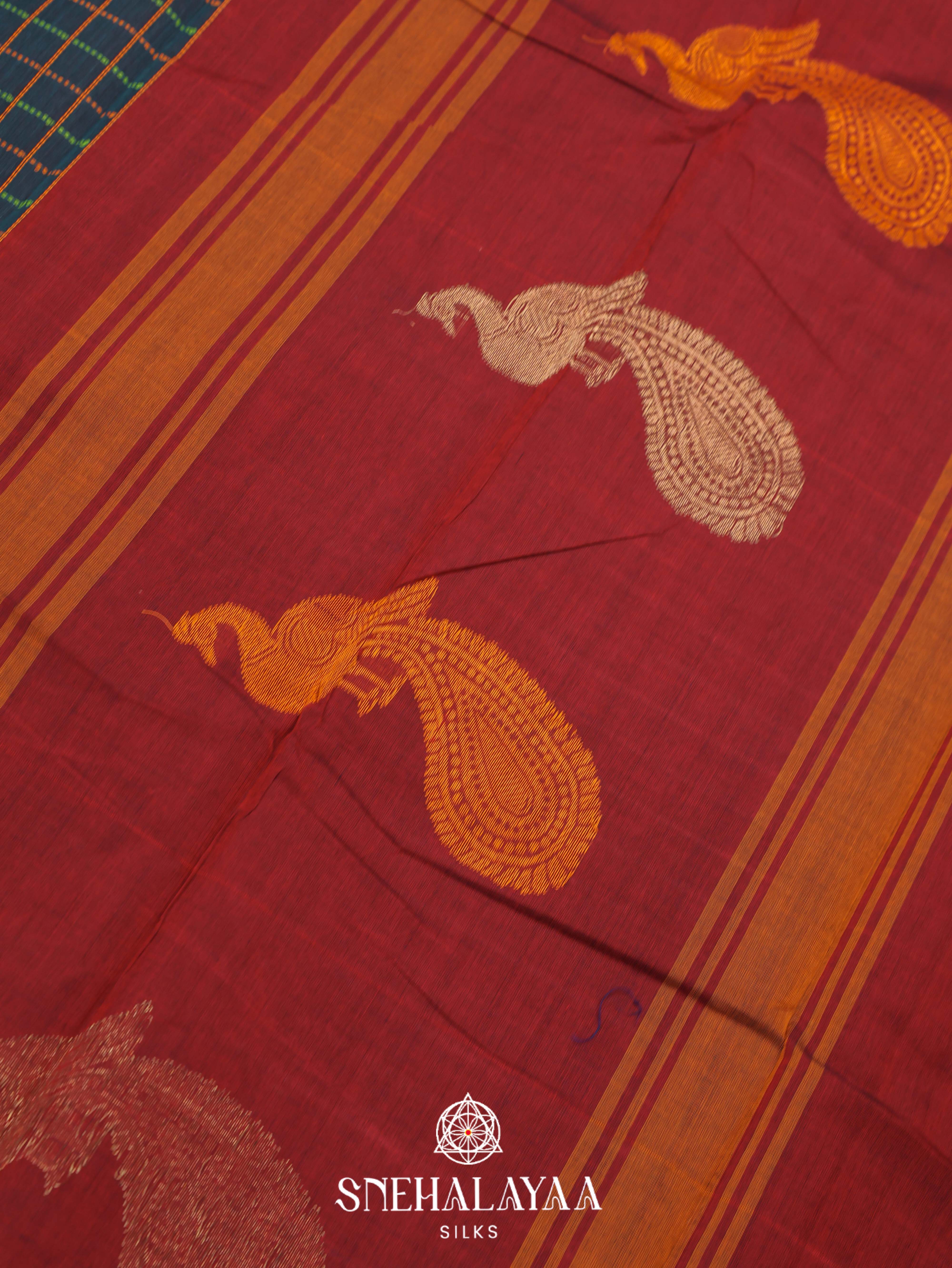 Green Kanchi Cotton Saree