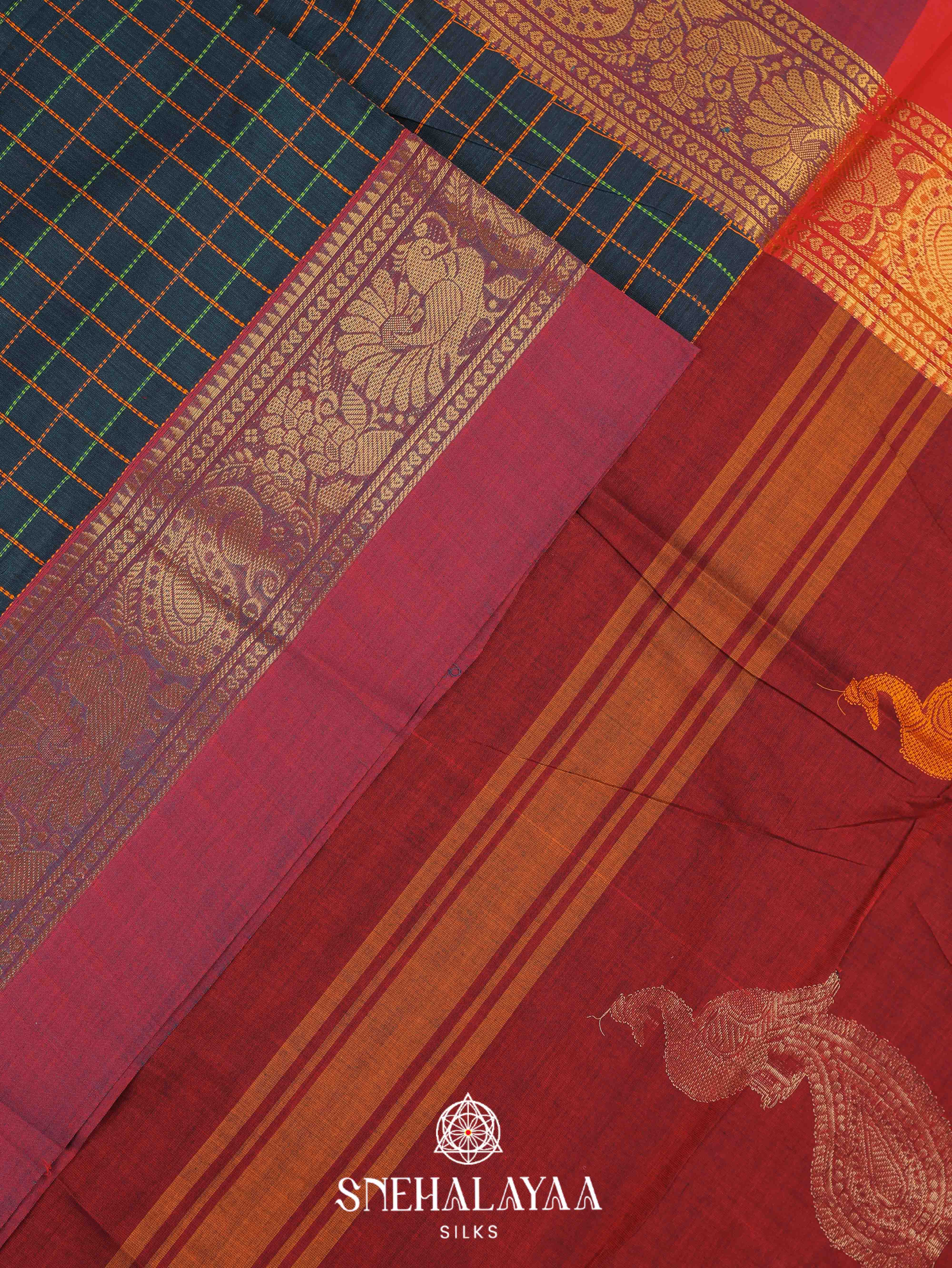 Green Kanchi Cotton Saree