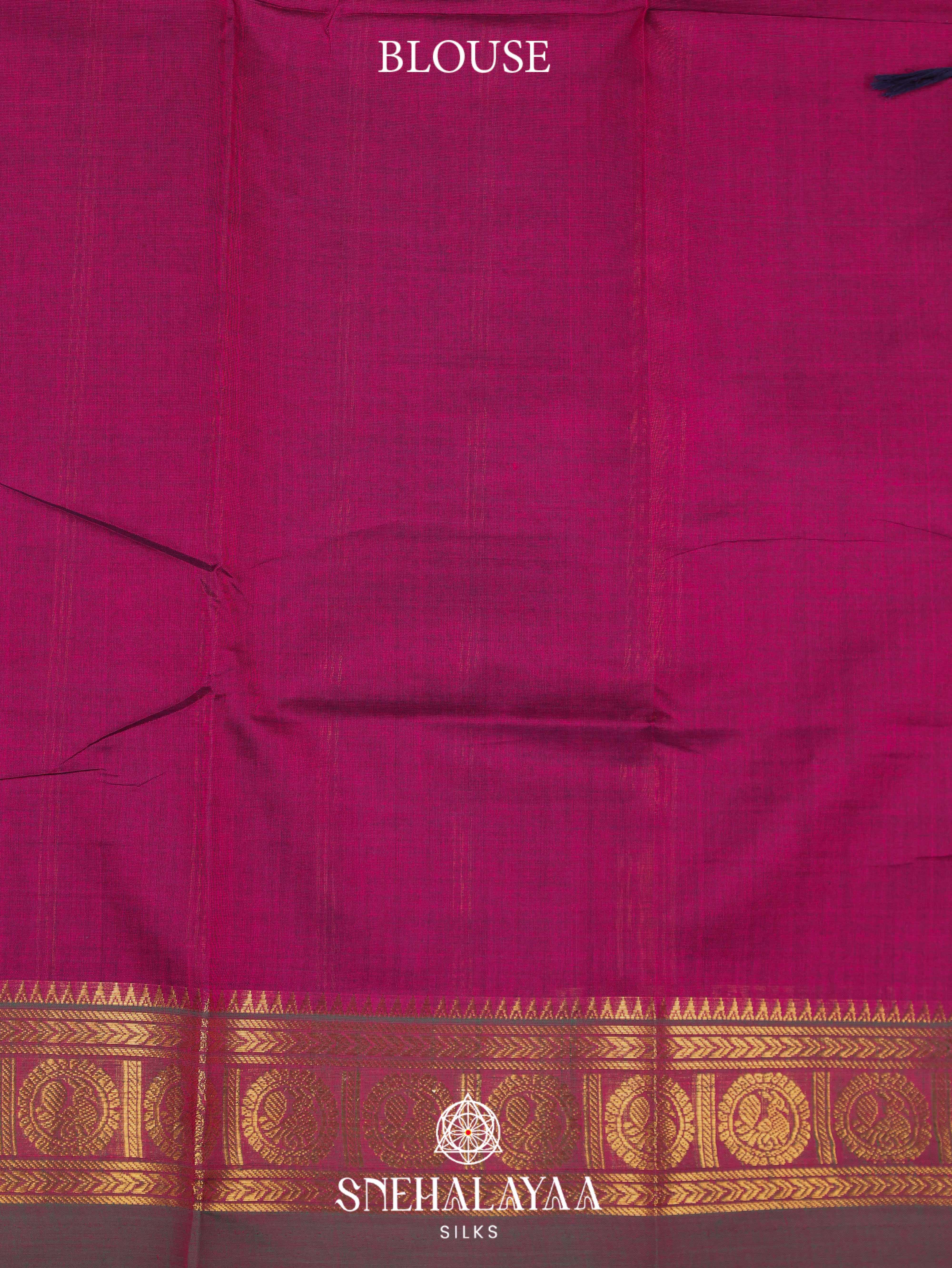 Blue Kanchi Cotton Saree