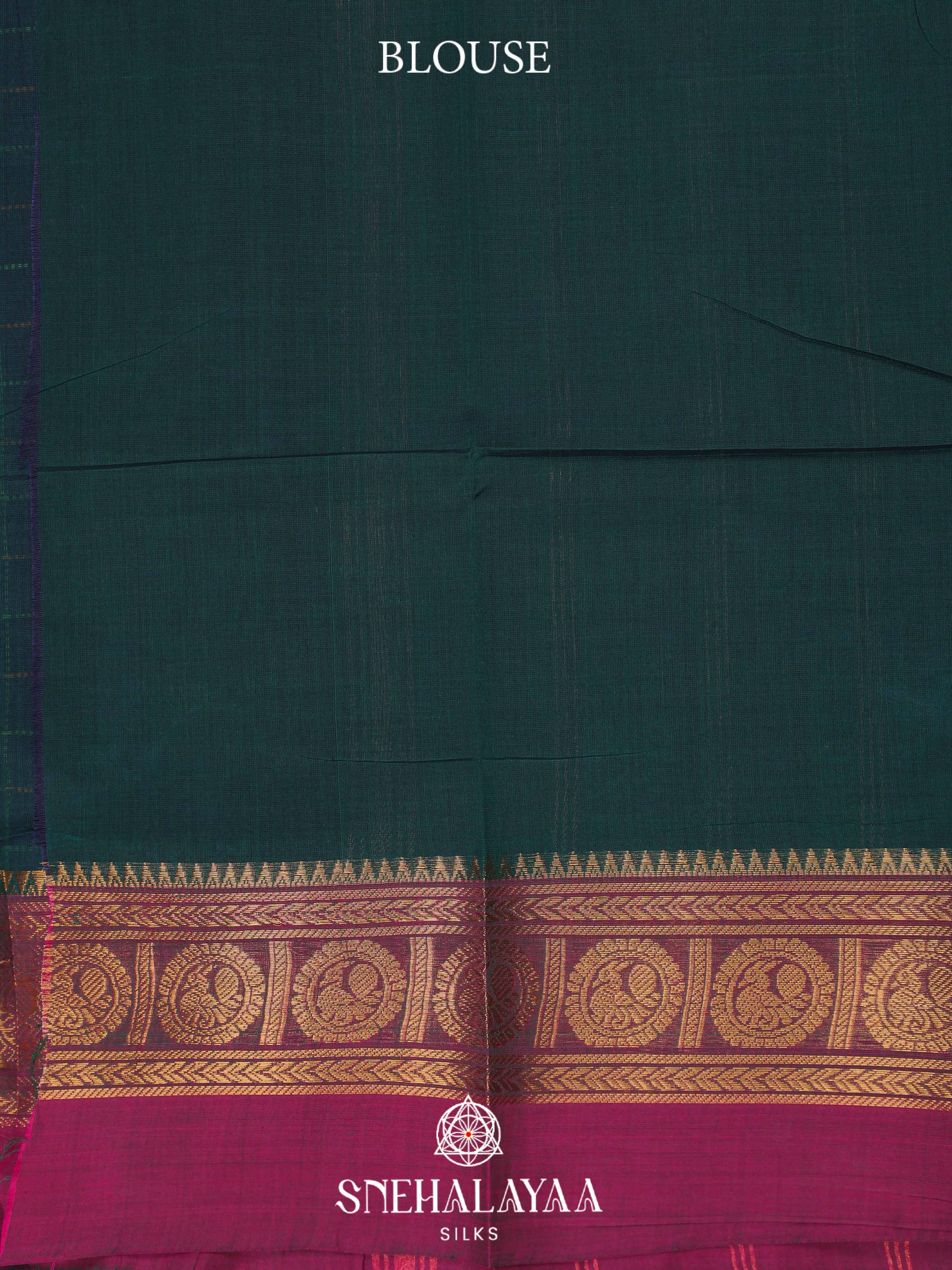 Blue Kanchi Cotton Saree