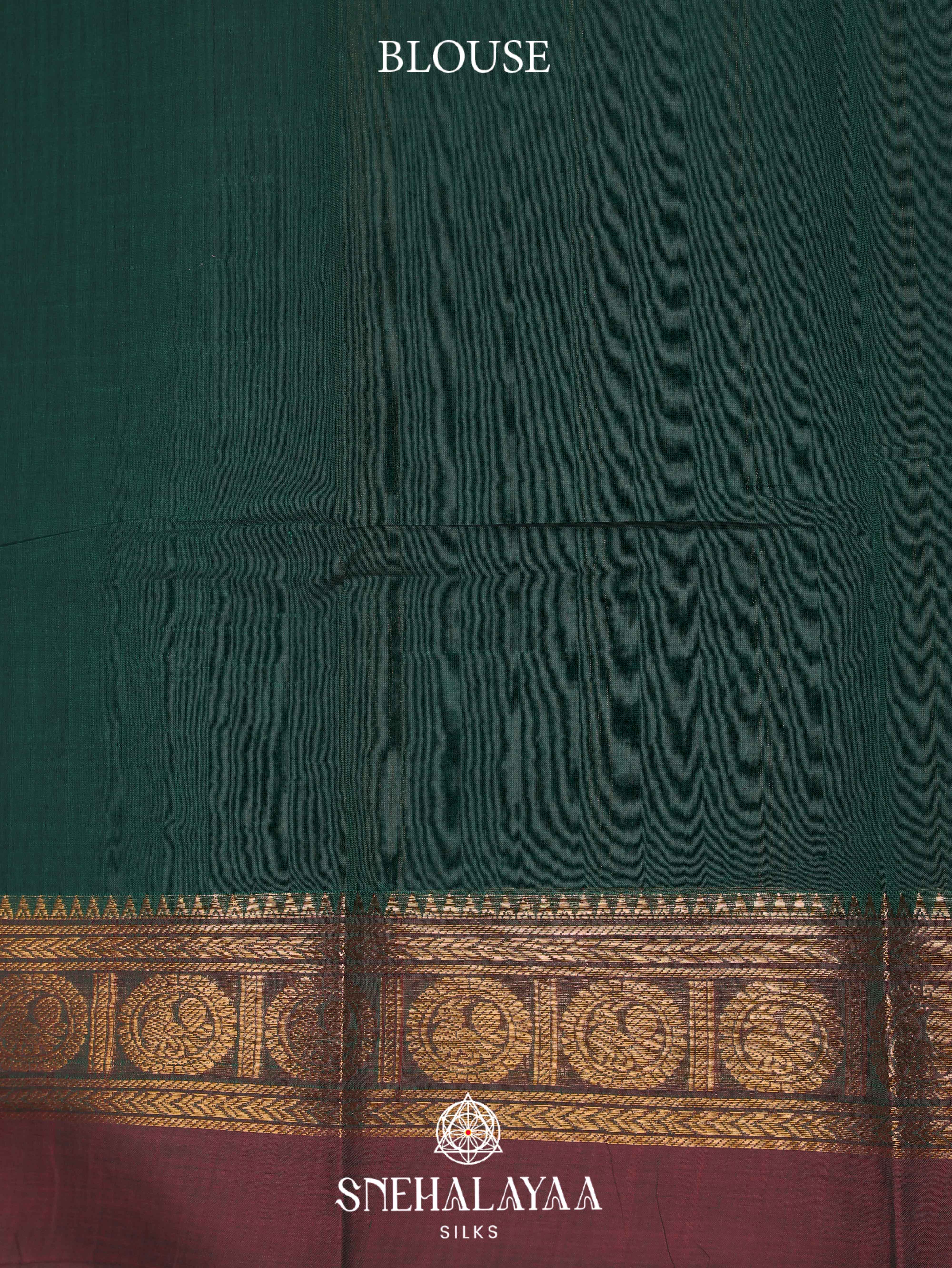 Brown Kanchi Cotton Saree