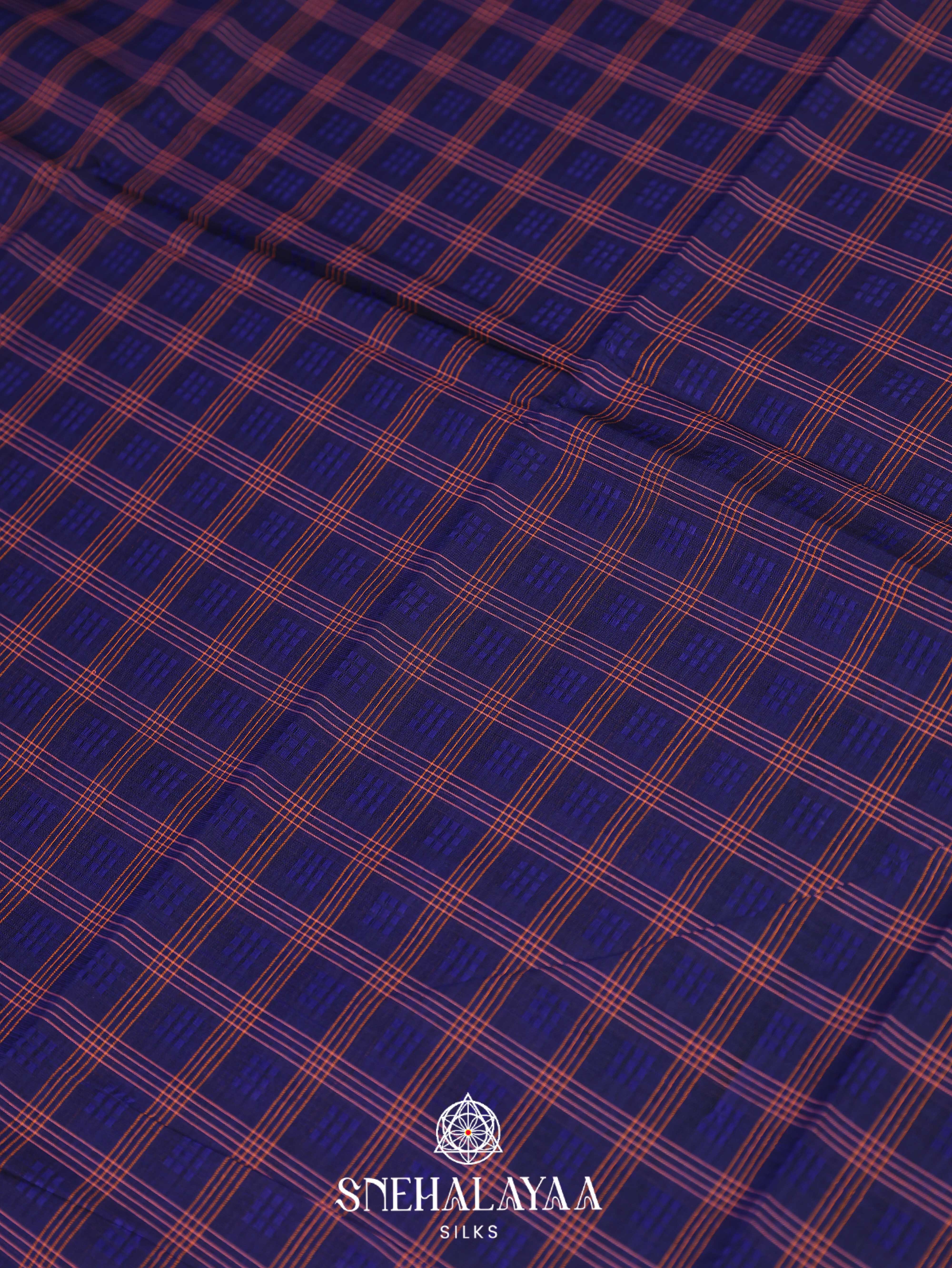 Blue Kanchi Cotton Saree
