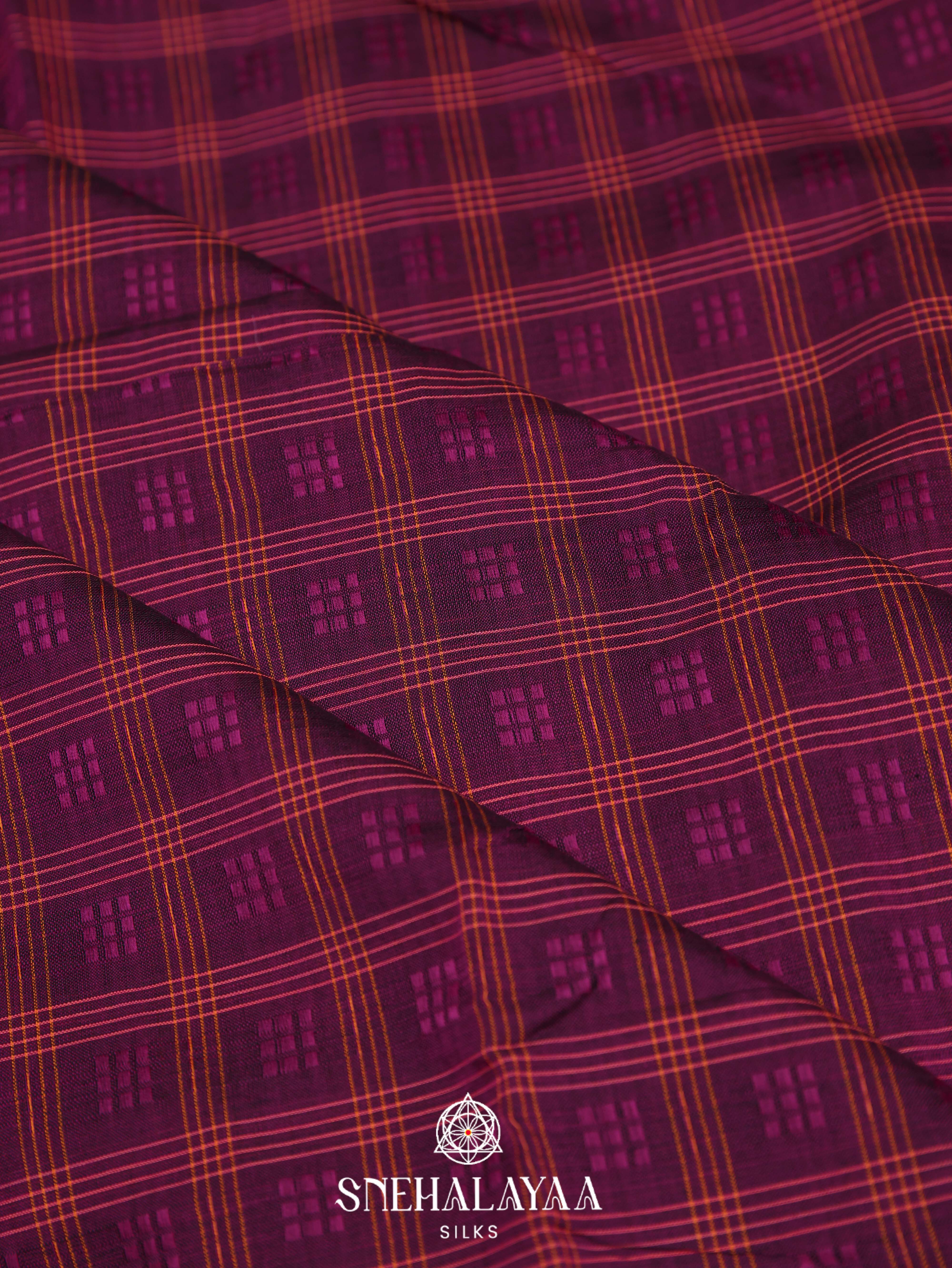 Purple Kanchi Cotton Saree