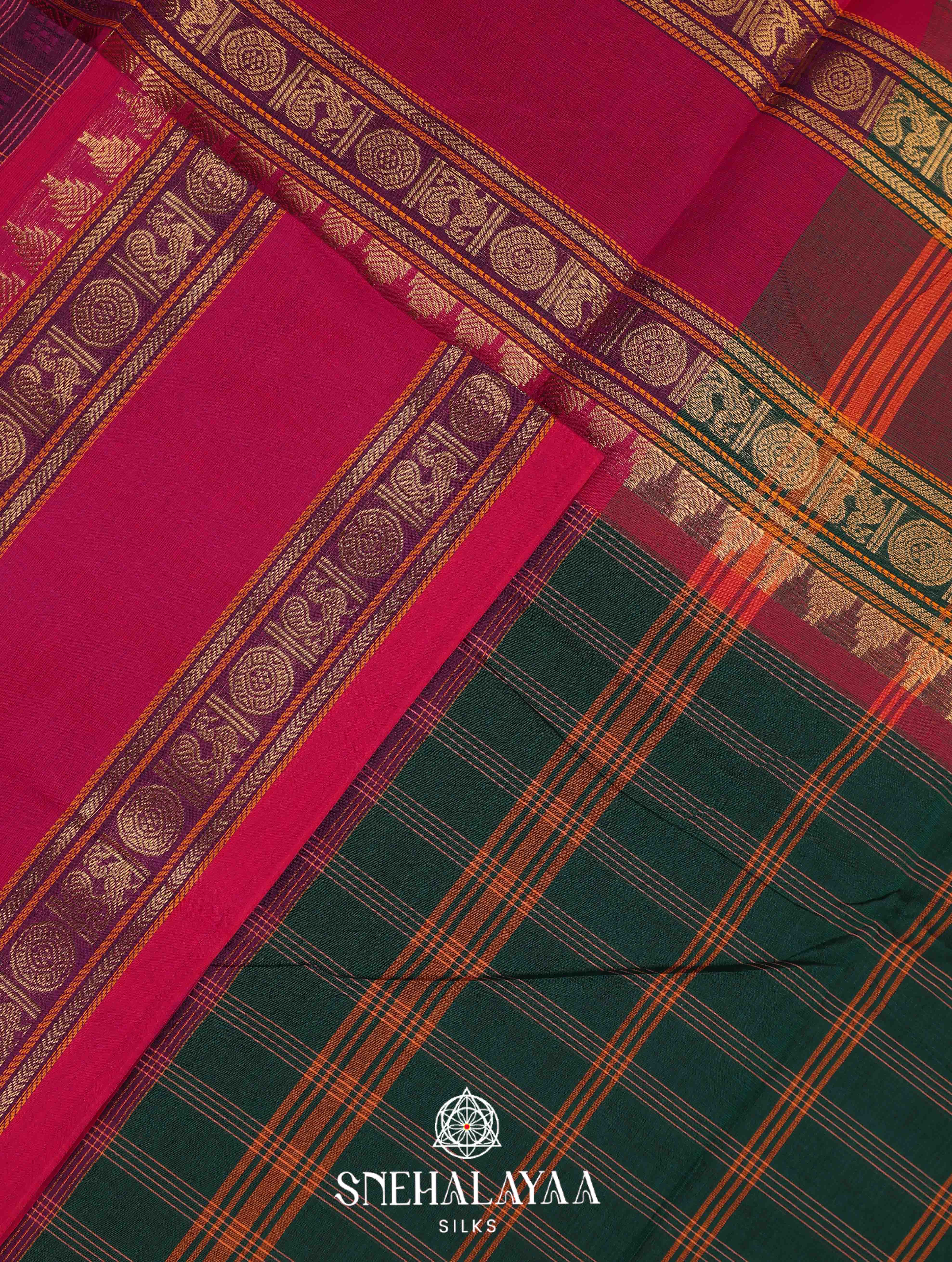 Purple Kanchi Cotton Saree