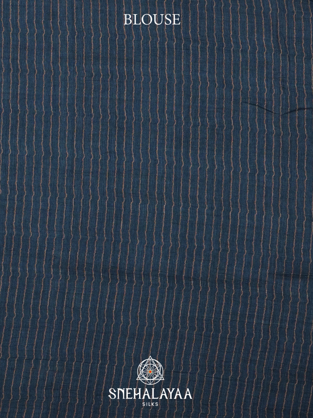 Teal Blue Tussar saree