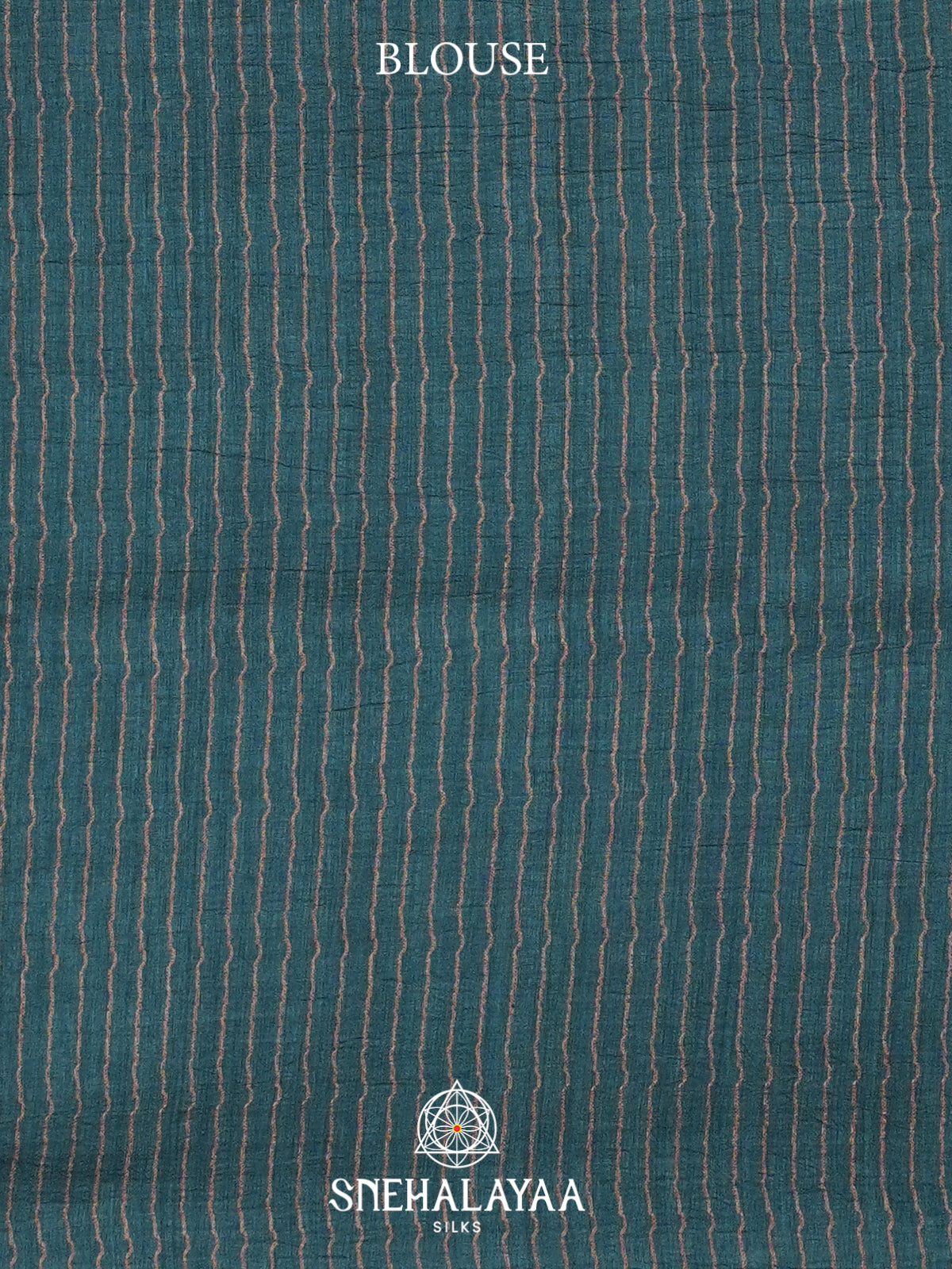 Teal Green Tussar saree