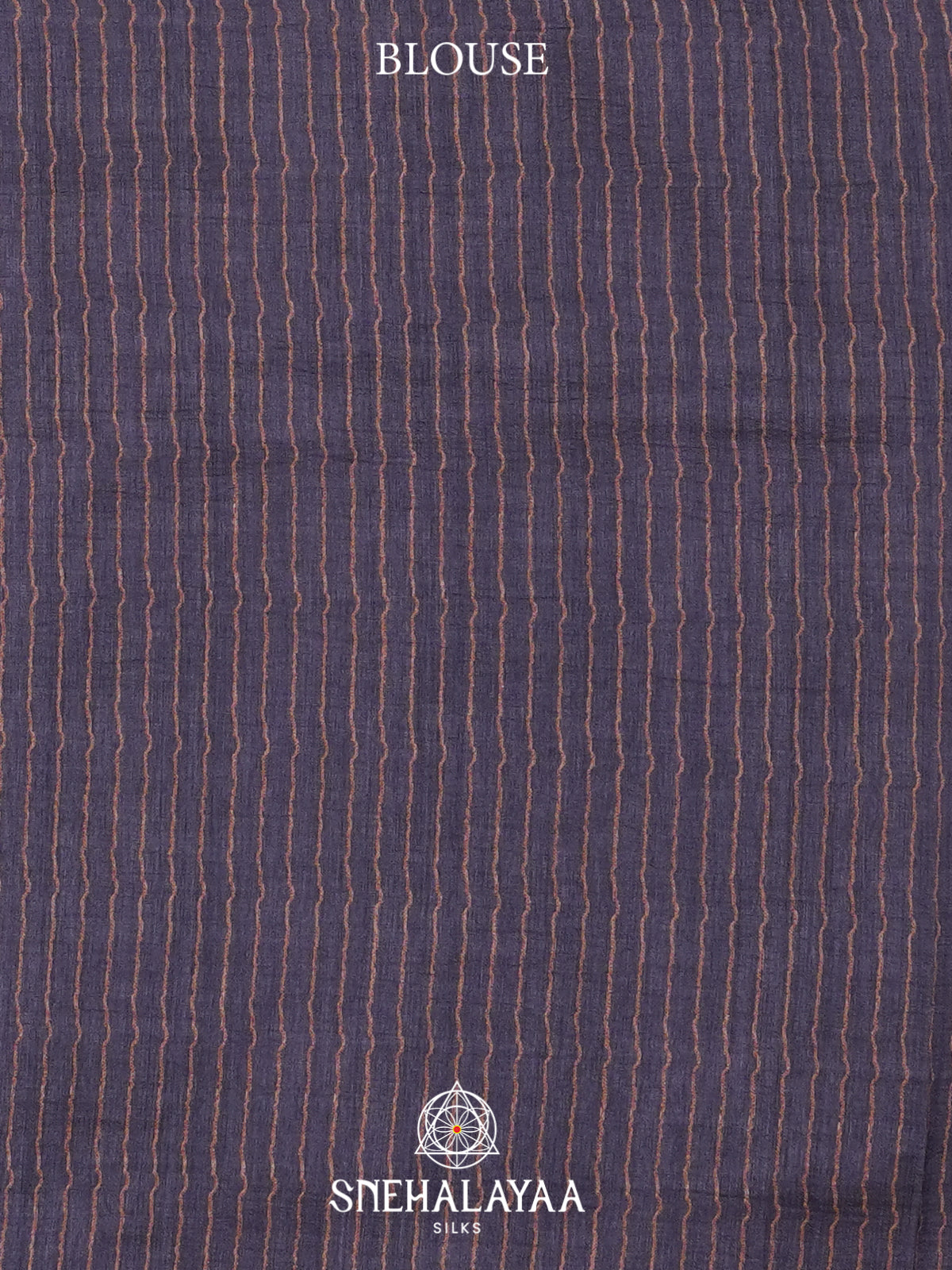Blue Tussar saree
