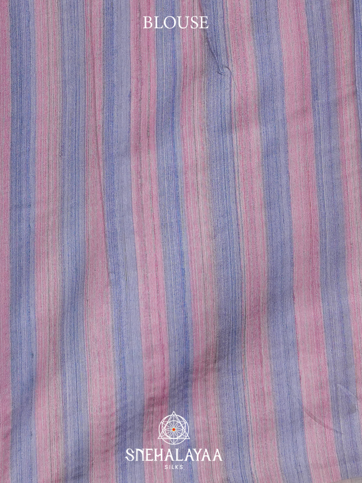 Ink Blue Tussar saree
