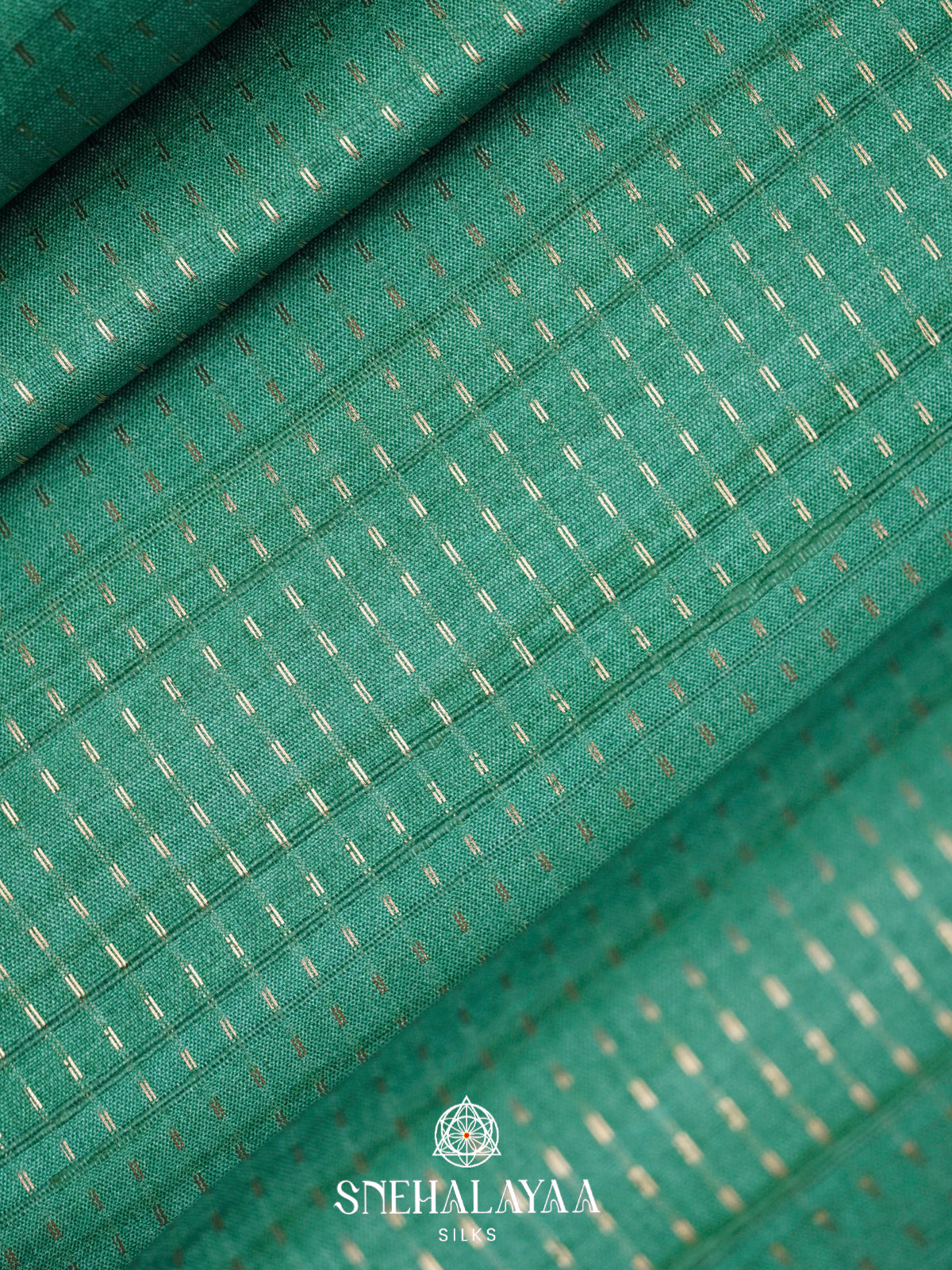 Teal Green Tussar Saree