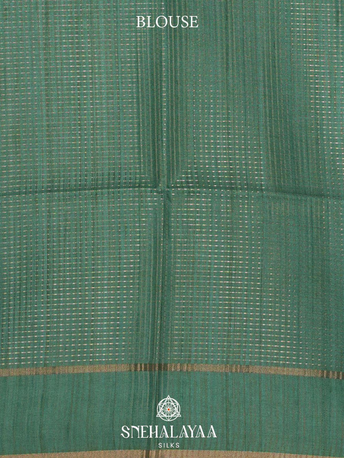 Teal Green Tussar Saree