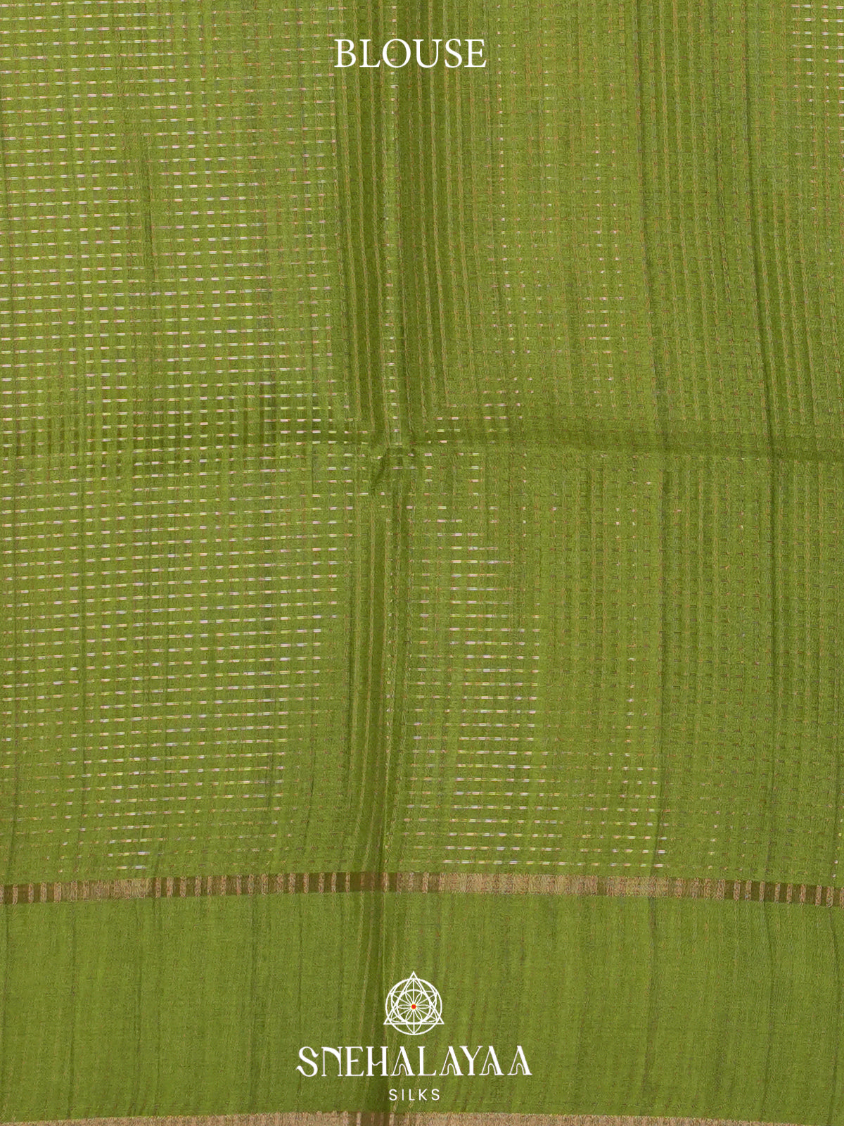 Lime Green Tussar Saree