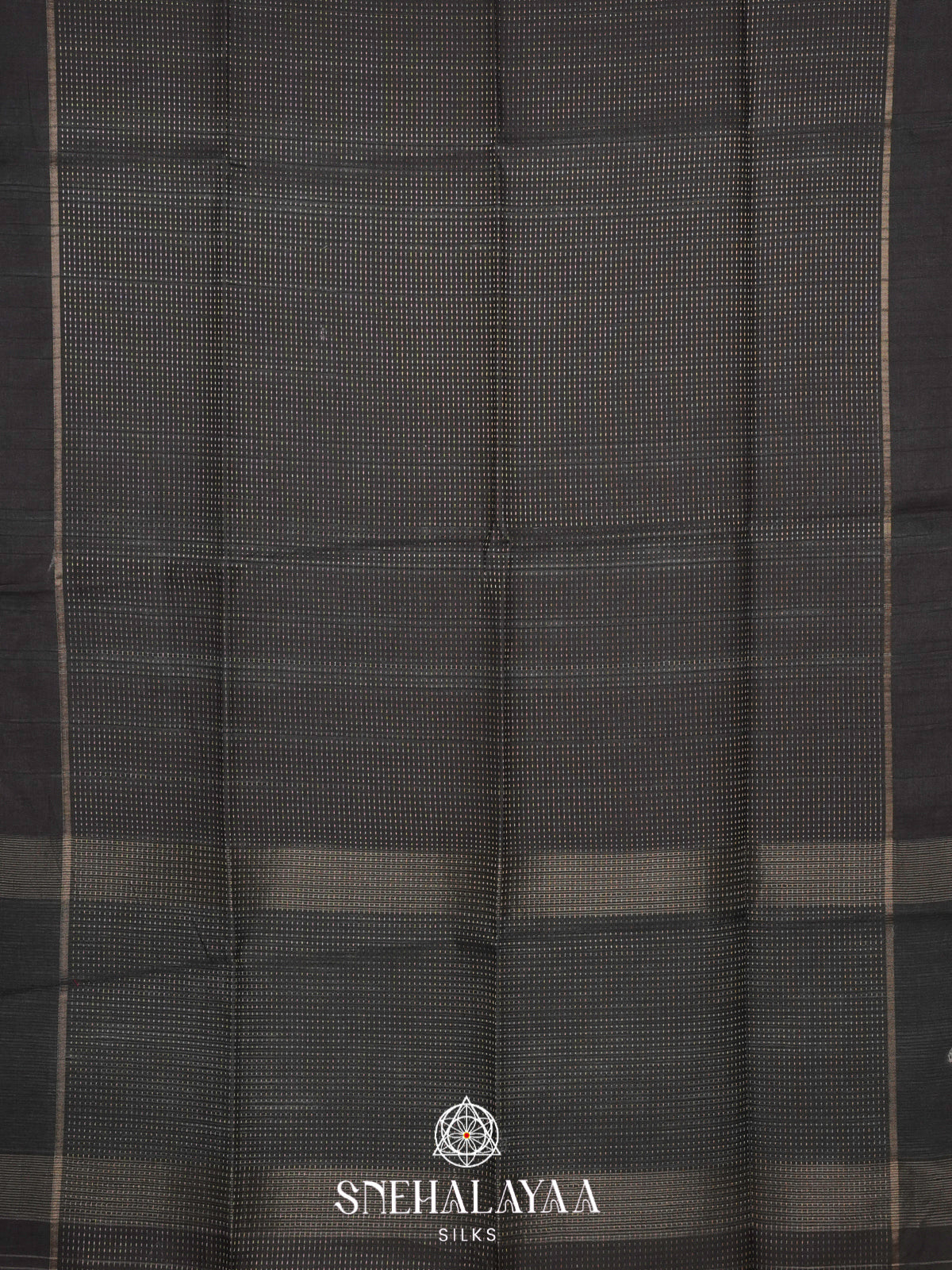 Charcol Black Tussar Saree