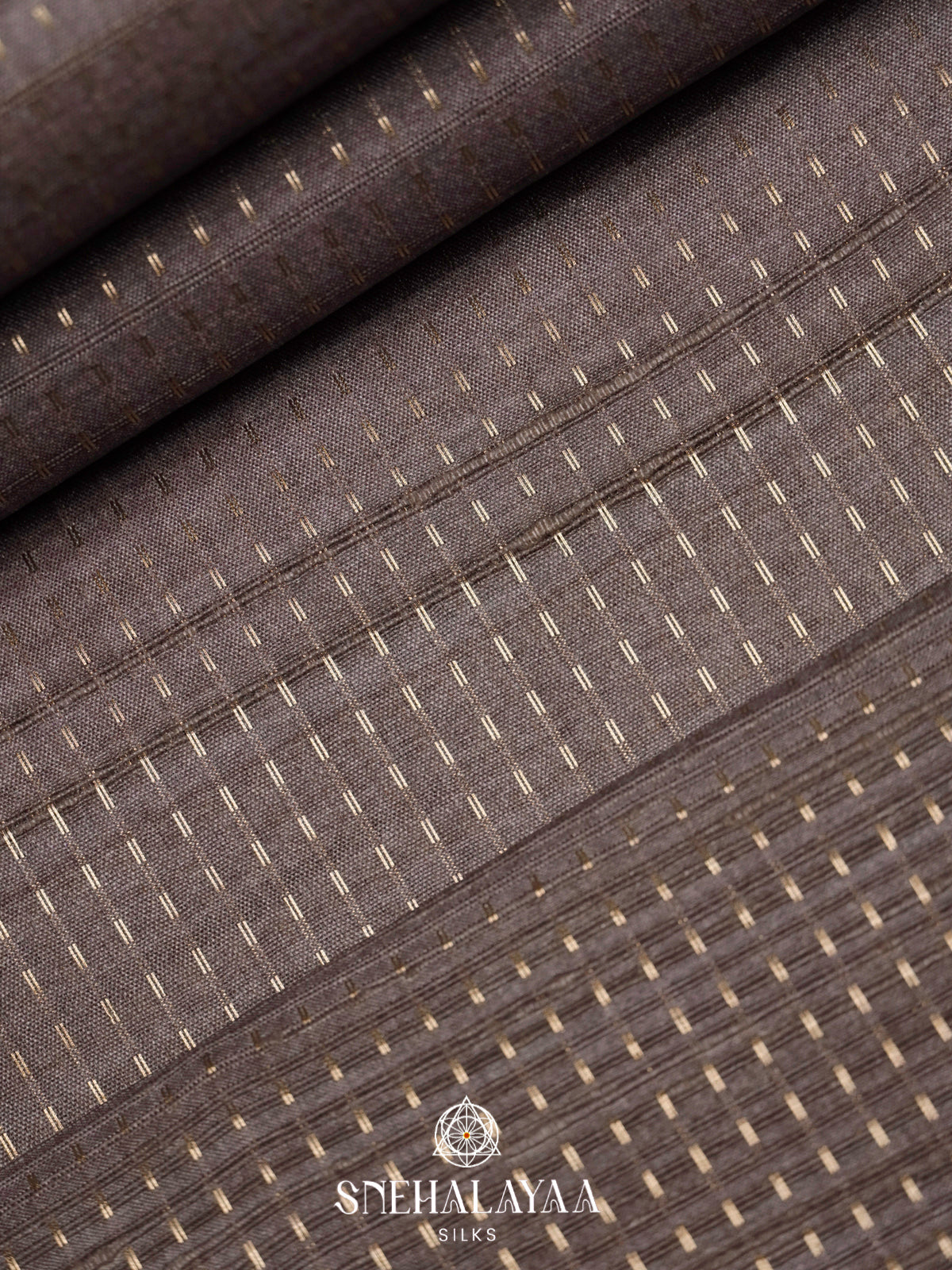 Brown Tussar Saree