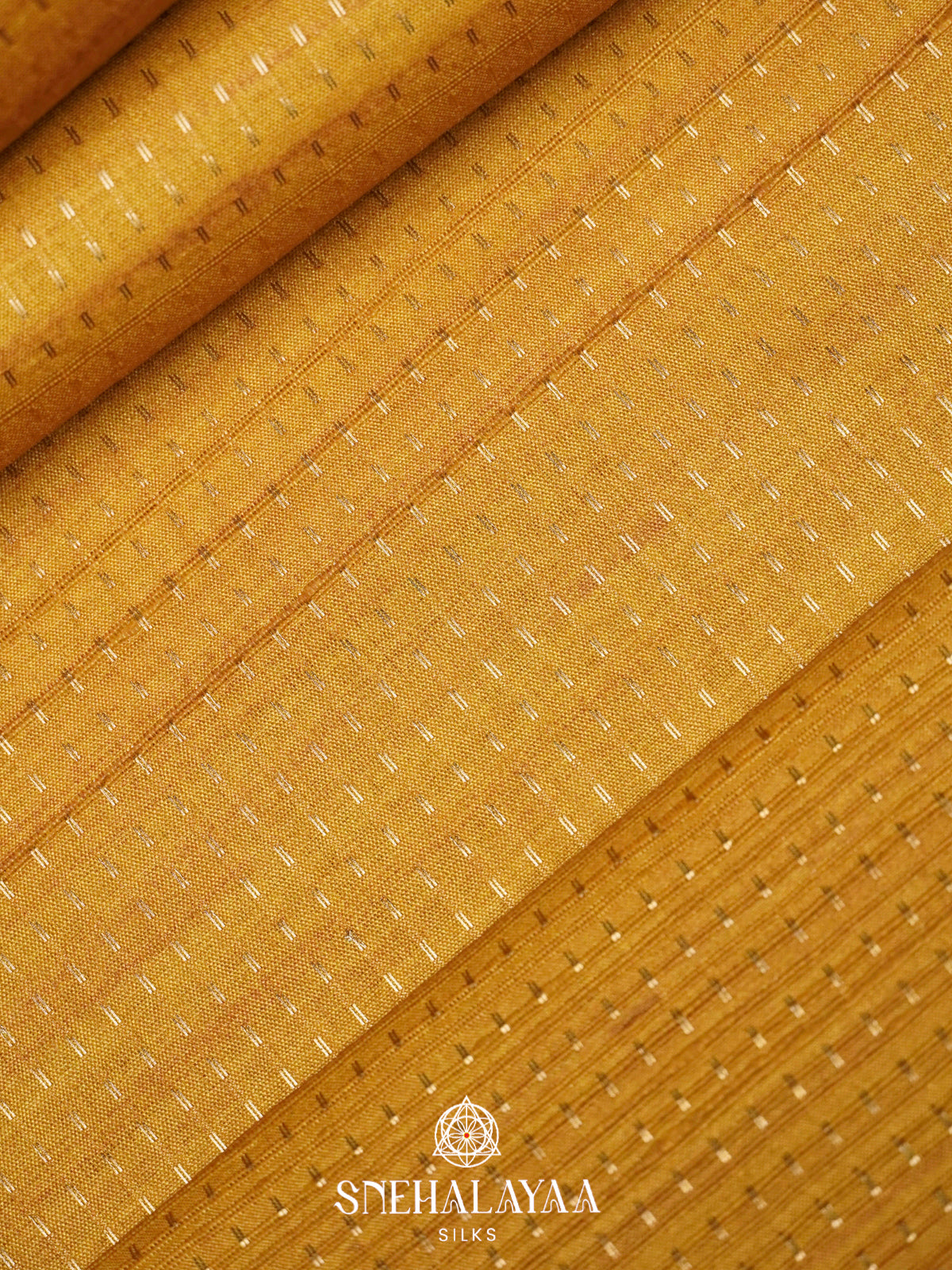 Mango Yellow Tussar Saree
